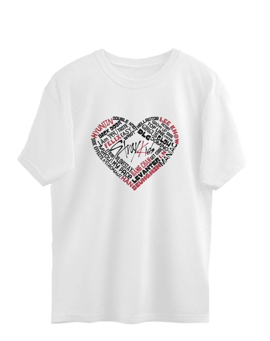 Stray Kids 'Heartbeat Era' Oversized T-shirt - Koral Dusk