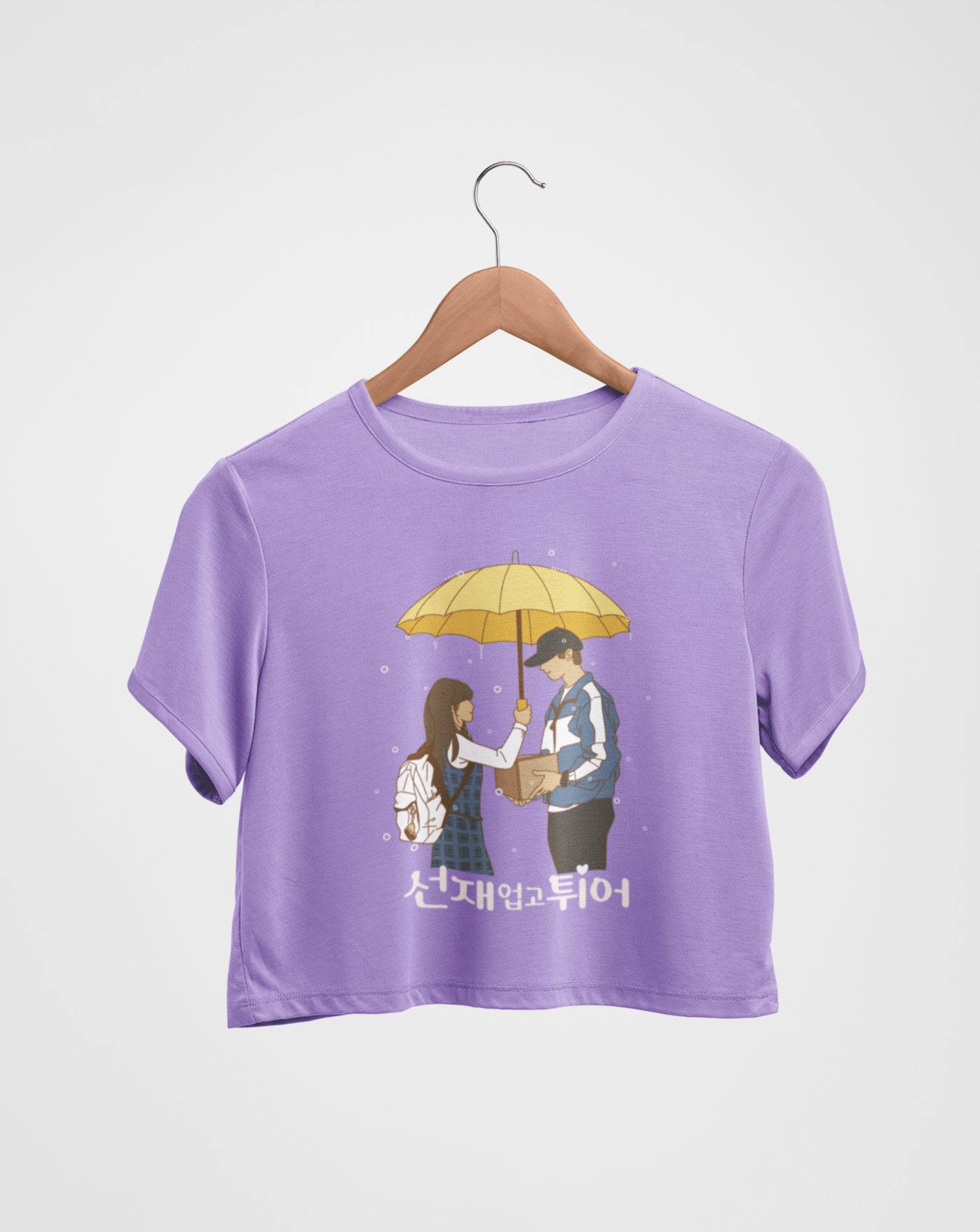 Lovely Runner Timeless Love Crop T-shirt - Koral Dusk
