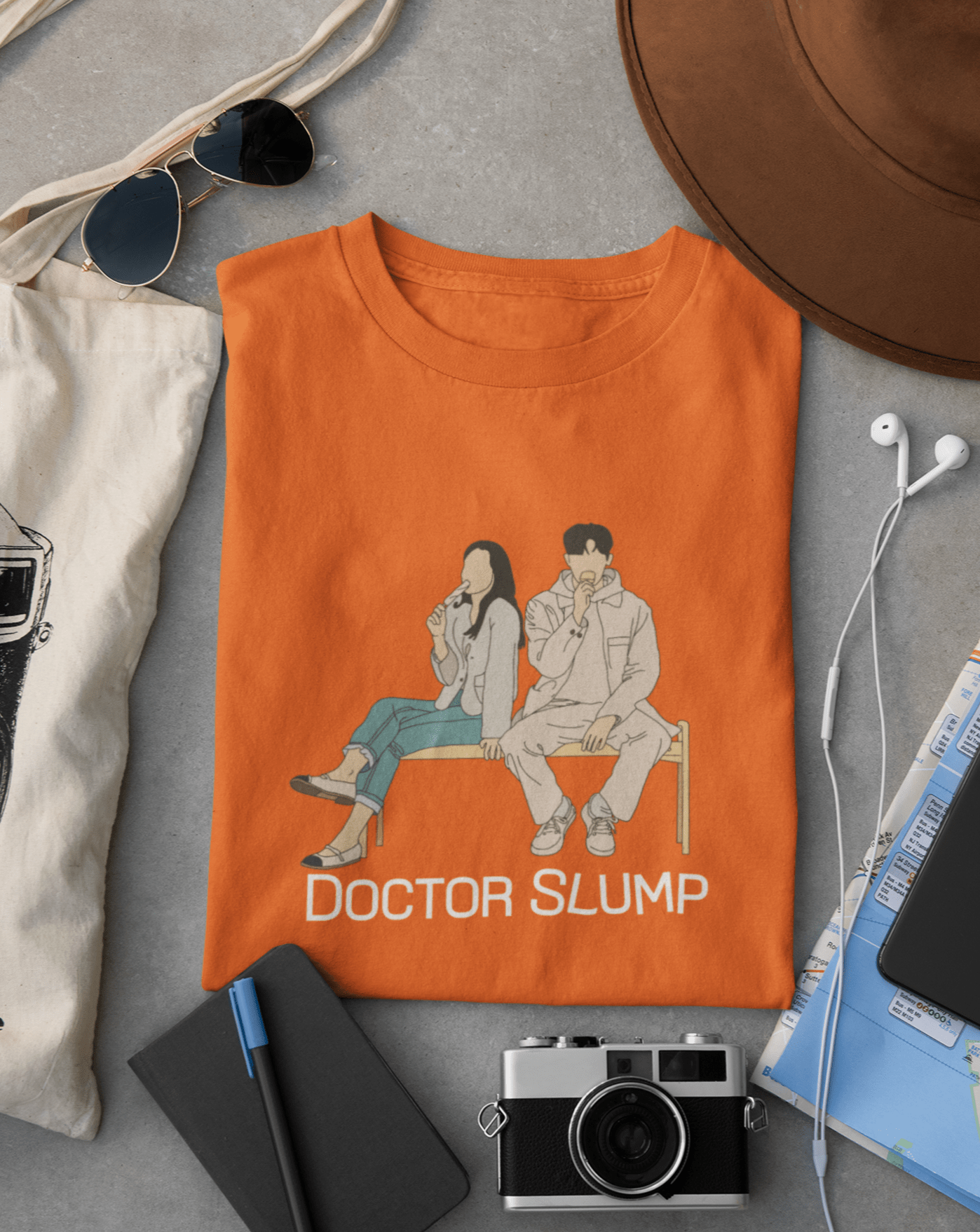 Doctor Slump Essentials T-shirt - Koral Dusk