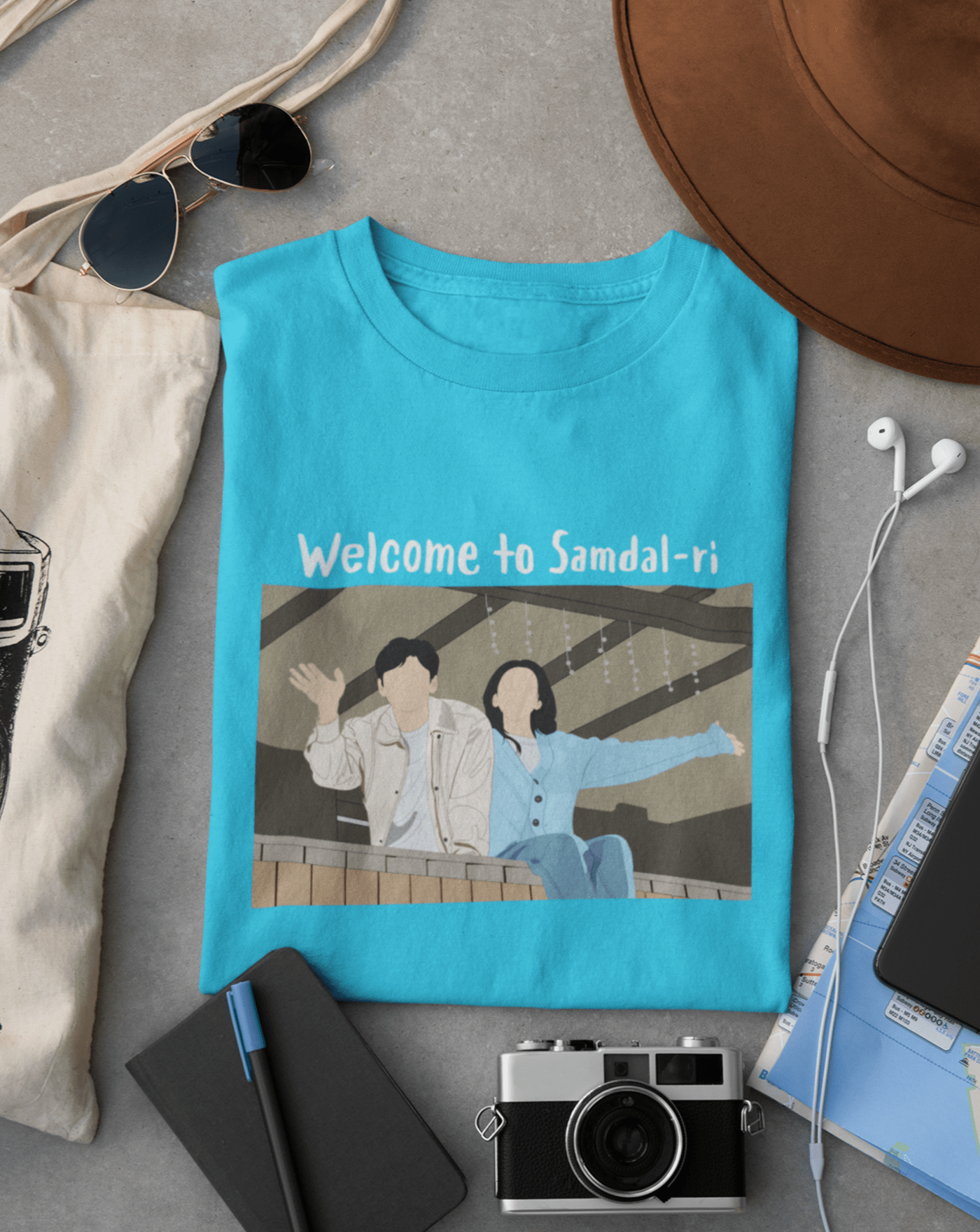 Welcome To Samdal-ri Essentials T-shirt - Koral Dusk
