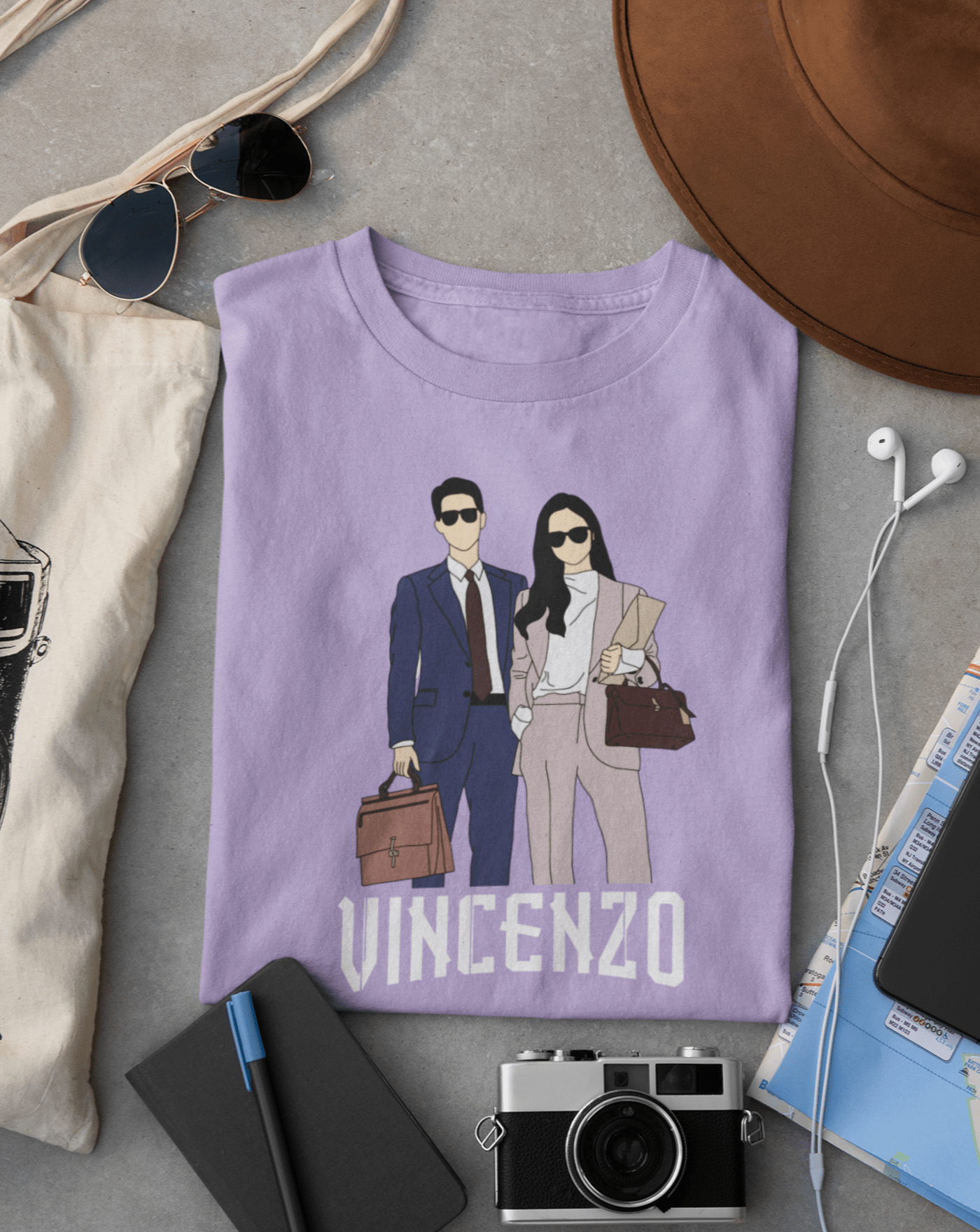 Vincenzo K-drama T-shirt - Koral Dusk