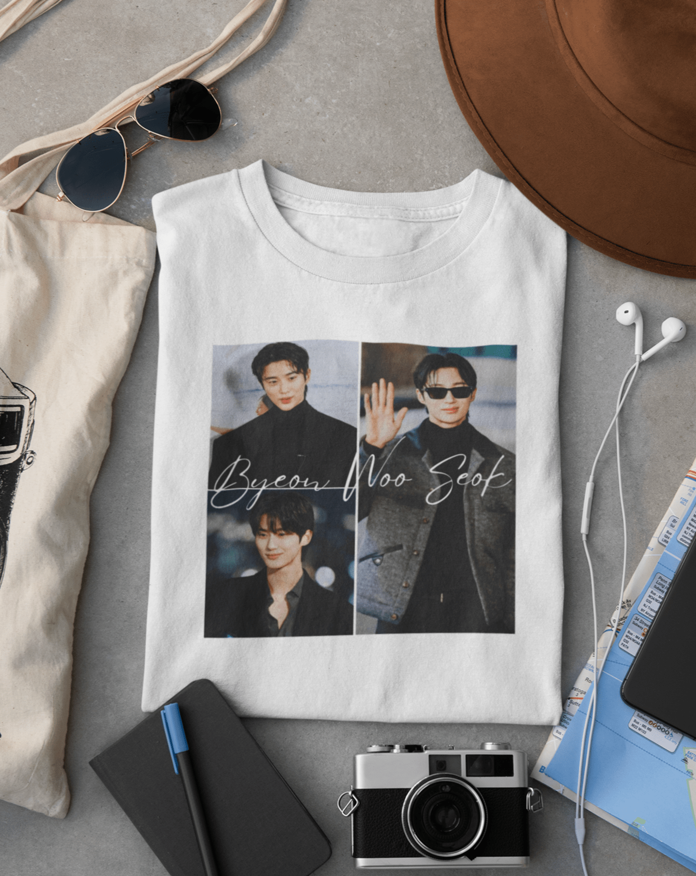 Byeon Woo-Seok T-shirt - Koral Dusk