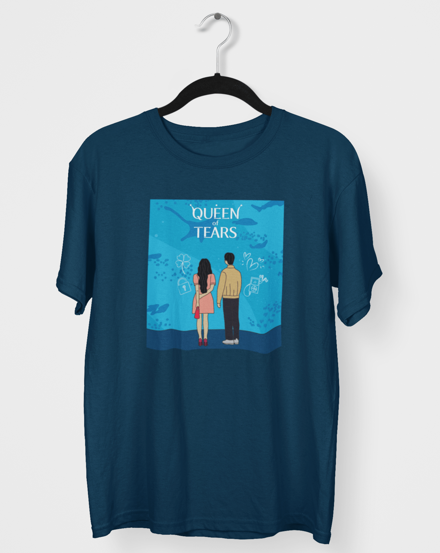 Queen Of Tears Aquarium Date T-shirt - Koral Dusk