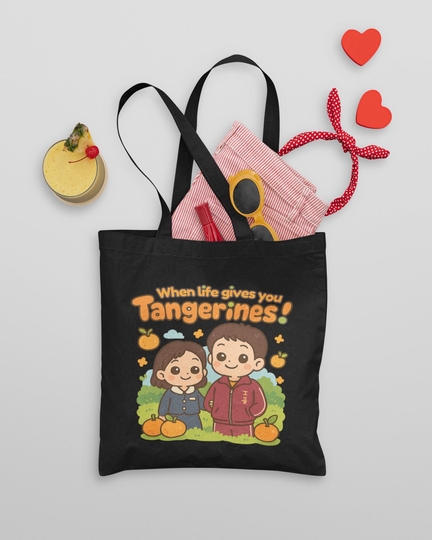 When Life Gives You Tangerines Tote Bag