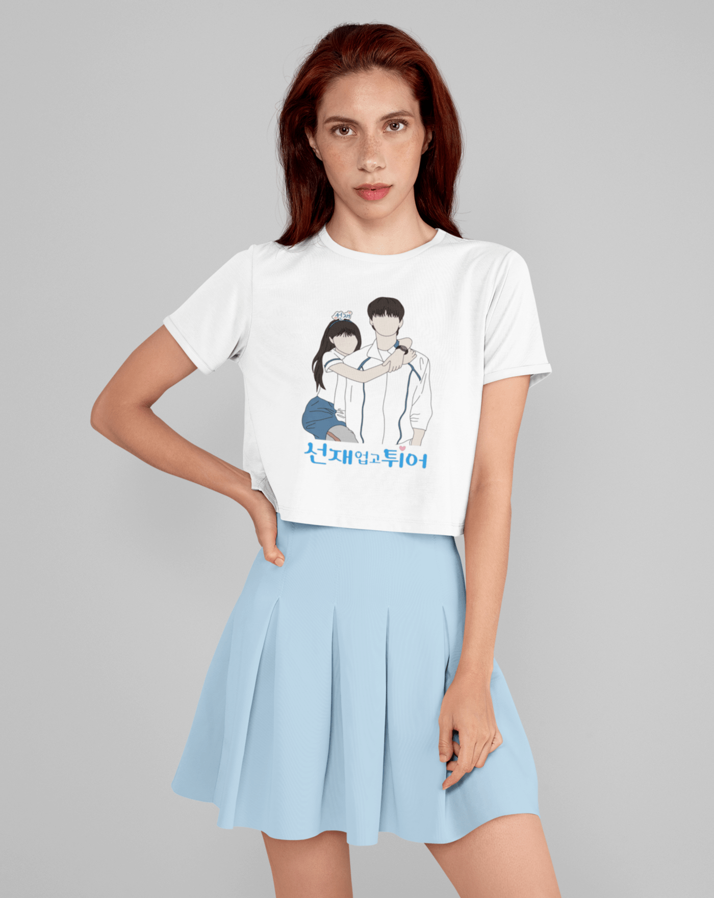 Lovely Runner Duo Crop T-shirt - Koral Dusk