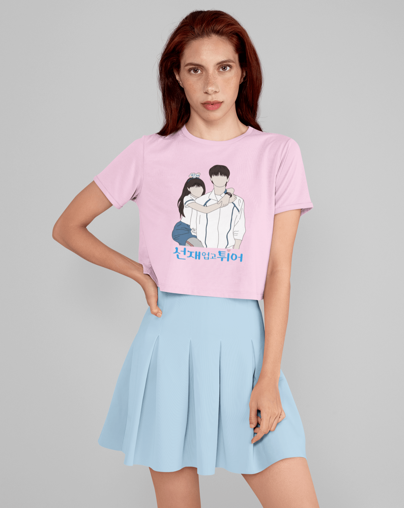 Lovely Runner Duo Crop T-shirt - Koral Dusk