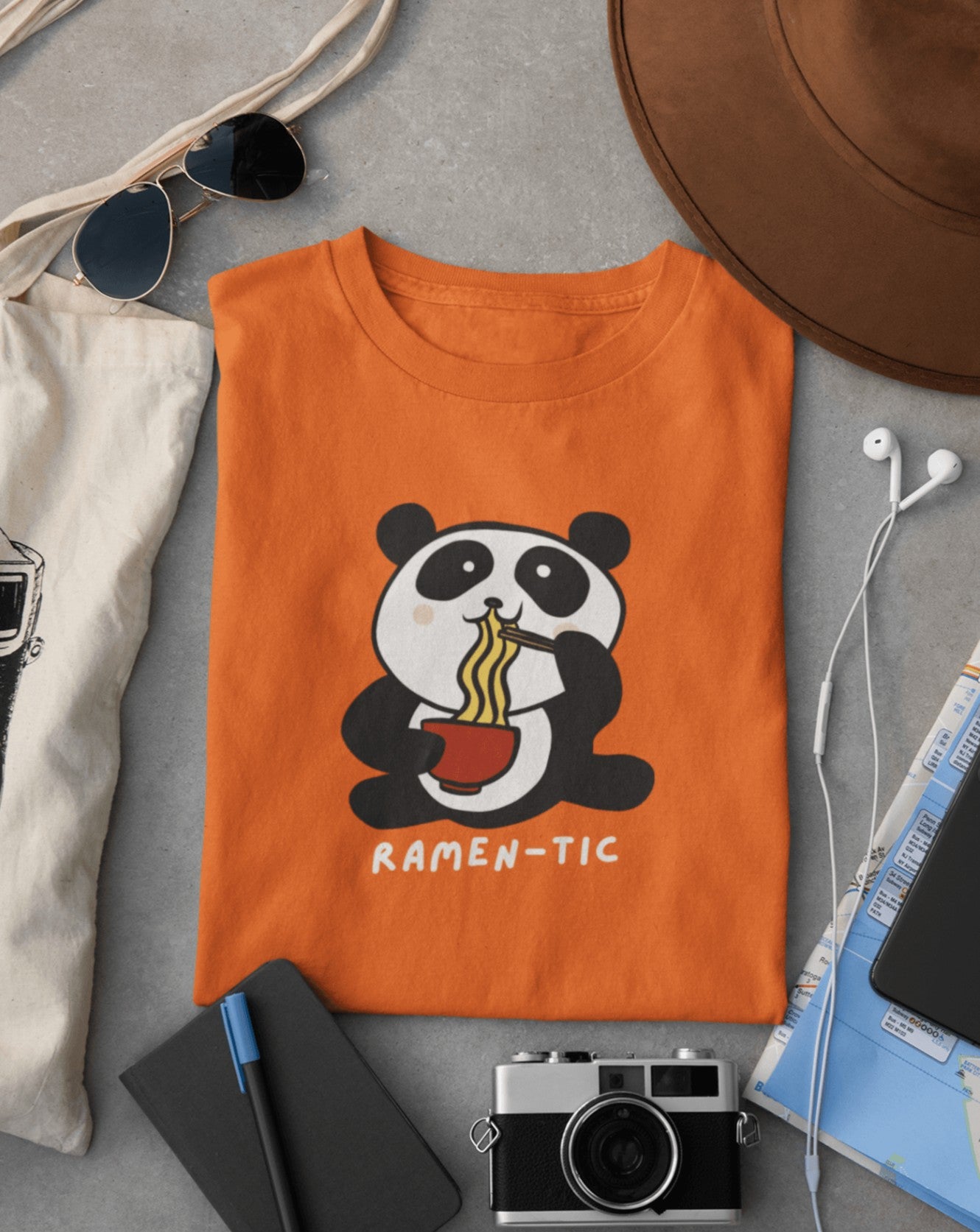 Ramentic Panda T-shirt - Koral Dusk