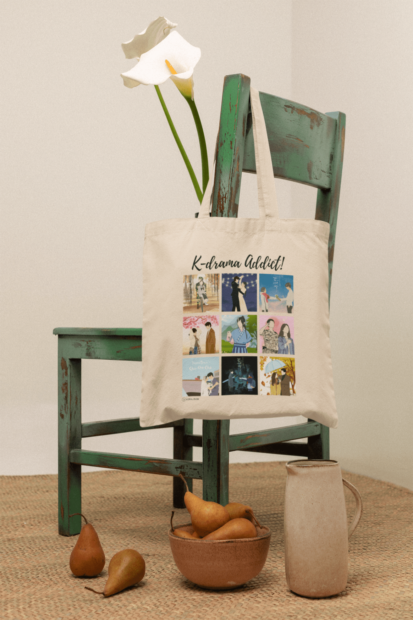 K-drama Addict Tote Bag - Koral Dusk