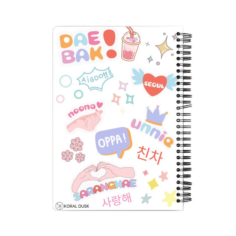 K-drama Slangs Notebook - Koral Dusk