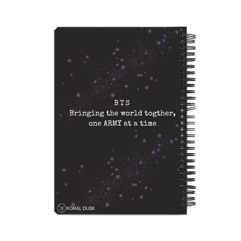 BTS- Army World Notebook - Koral Dusk