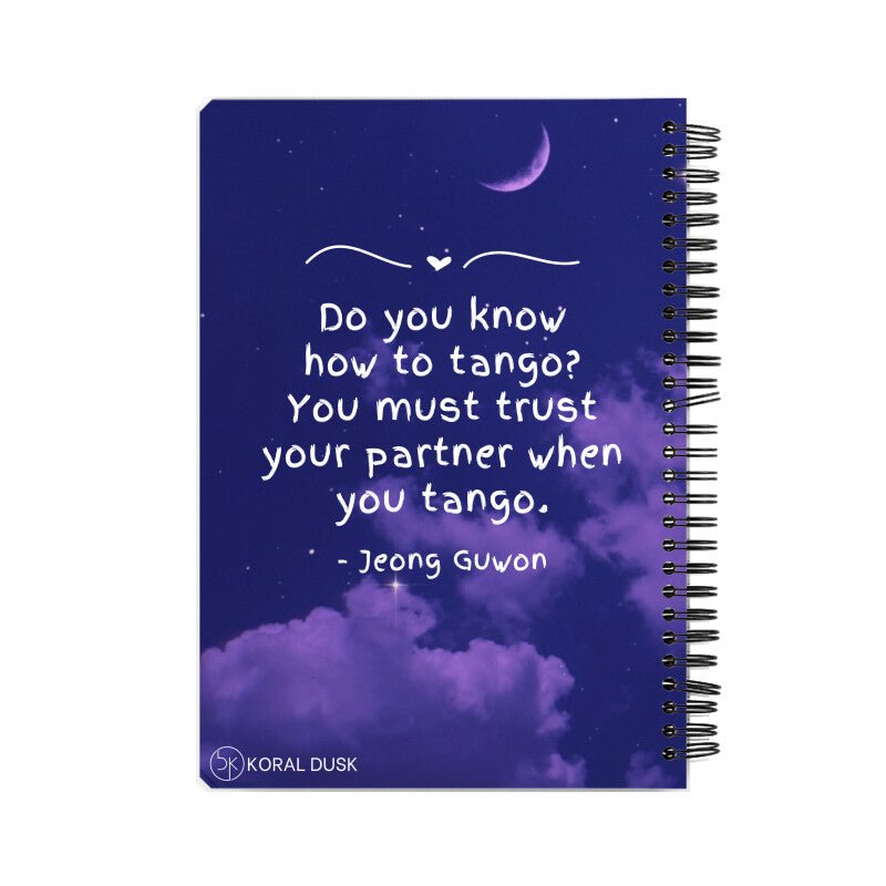 Tango Under The Moonlight Notebook - Koral Dusk