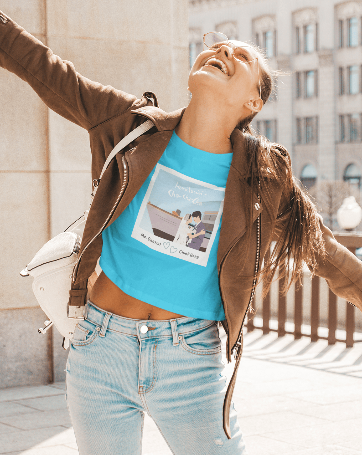 Seaside Vows Crop T-shirt - Koral Dusk