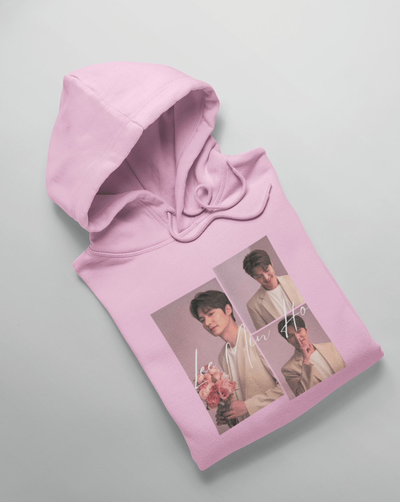 Lee Min Ho Rose Hoodie - Koral Dusk