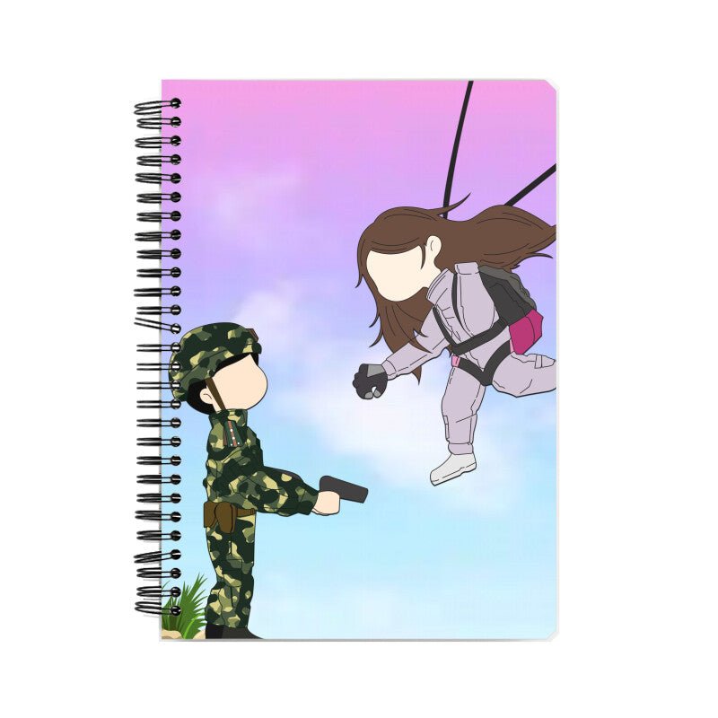 Love Is In The Air Spiral Notebook - Koral Dusk