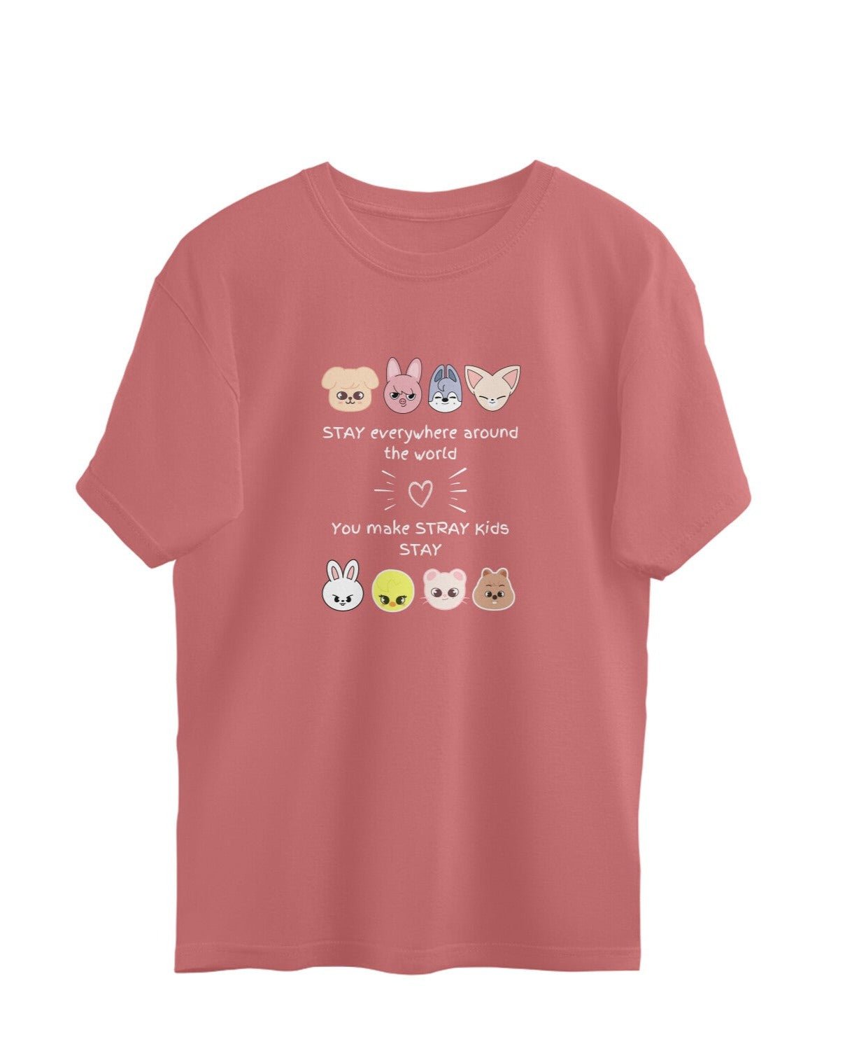 Stray Kids 'STAY Era' Oversized T-shirt - Koral Dusk