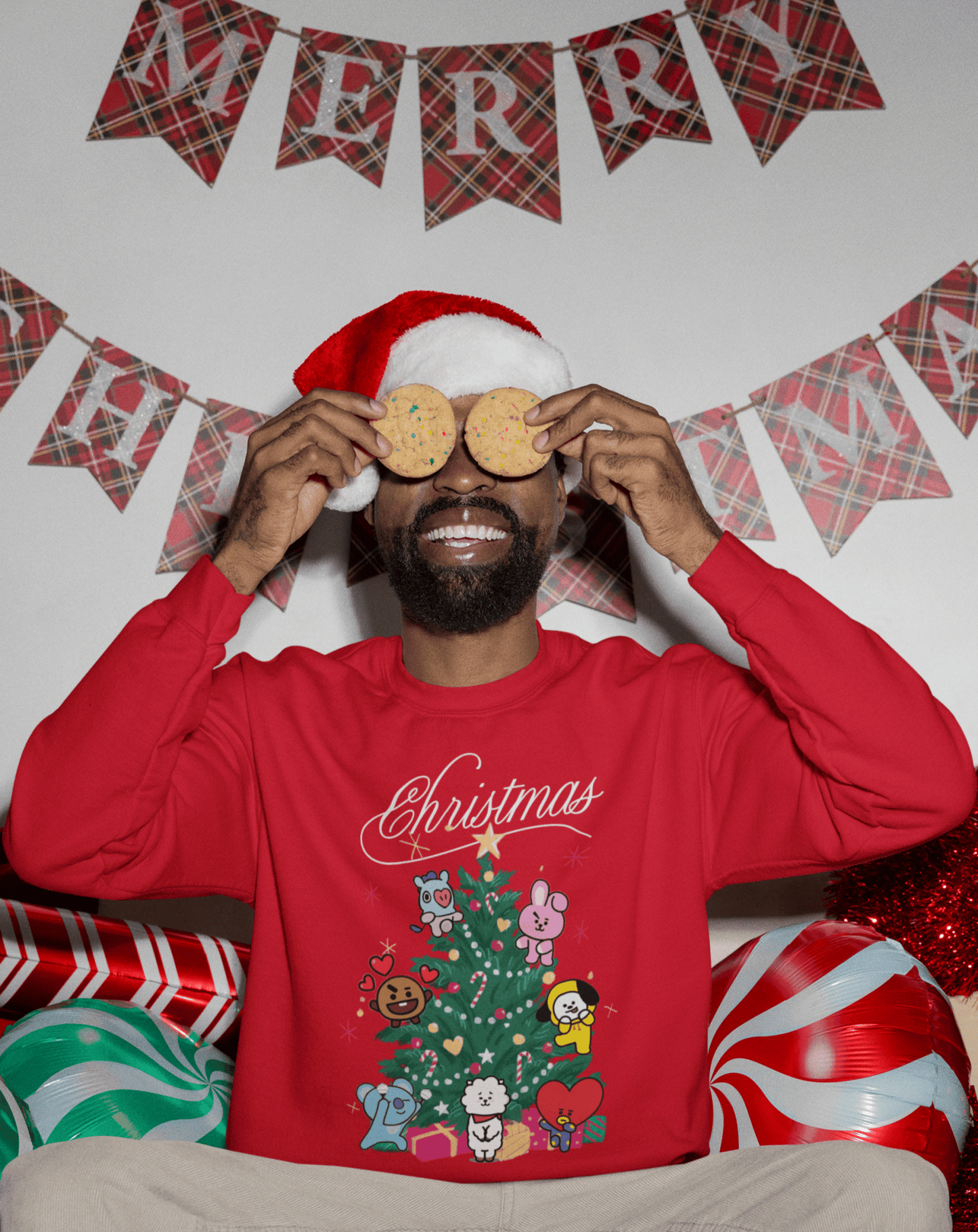 BTS Wonderland Christmas Sweatshirt - Koral Dusk