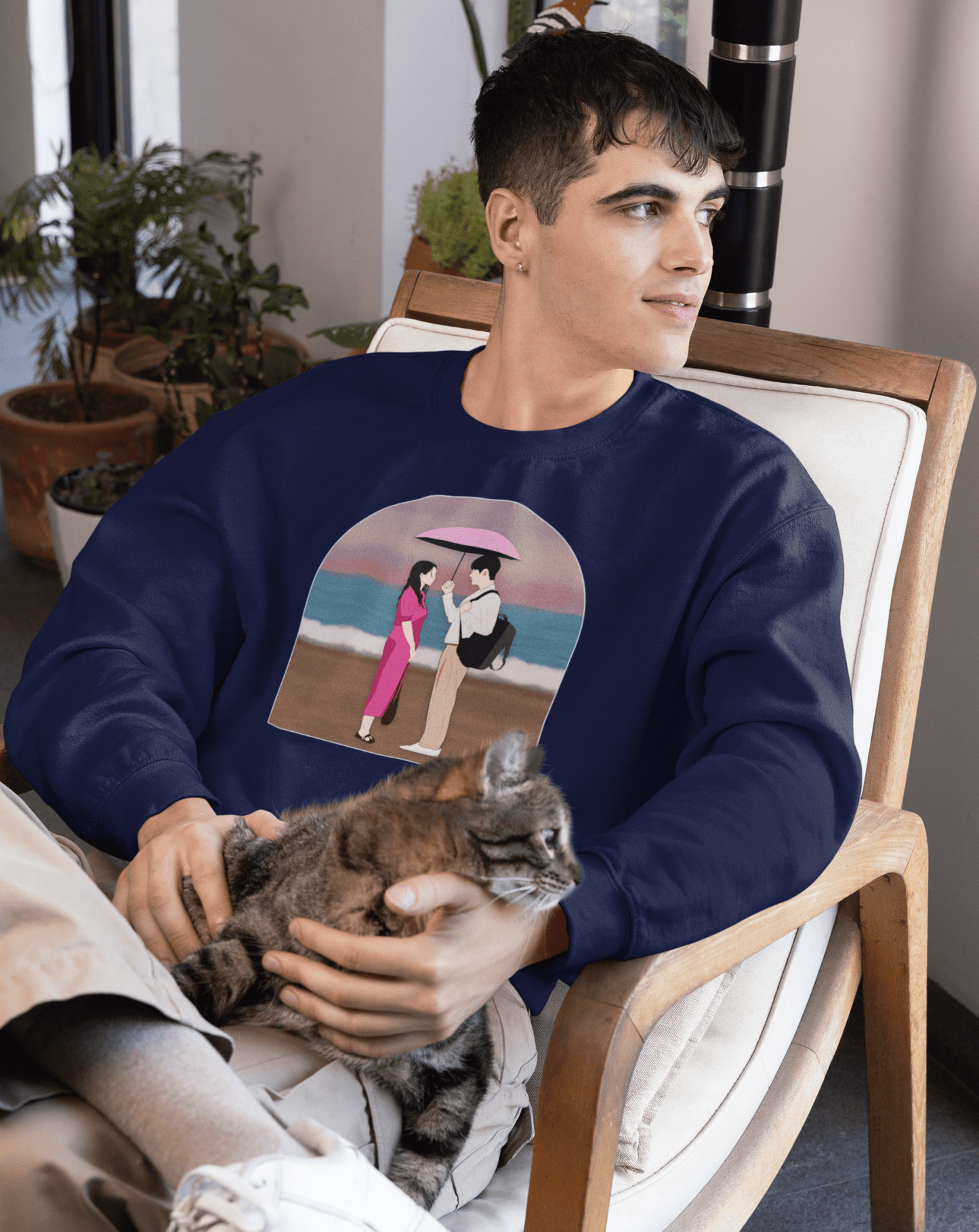 Embrace the Rain Sweatshirt - Koral Dusk