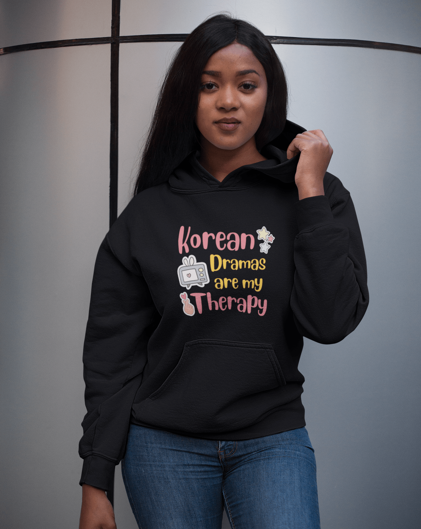 Korean Dramas Are My Therapy Hoodie - Koral Dusk