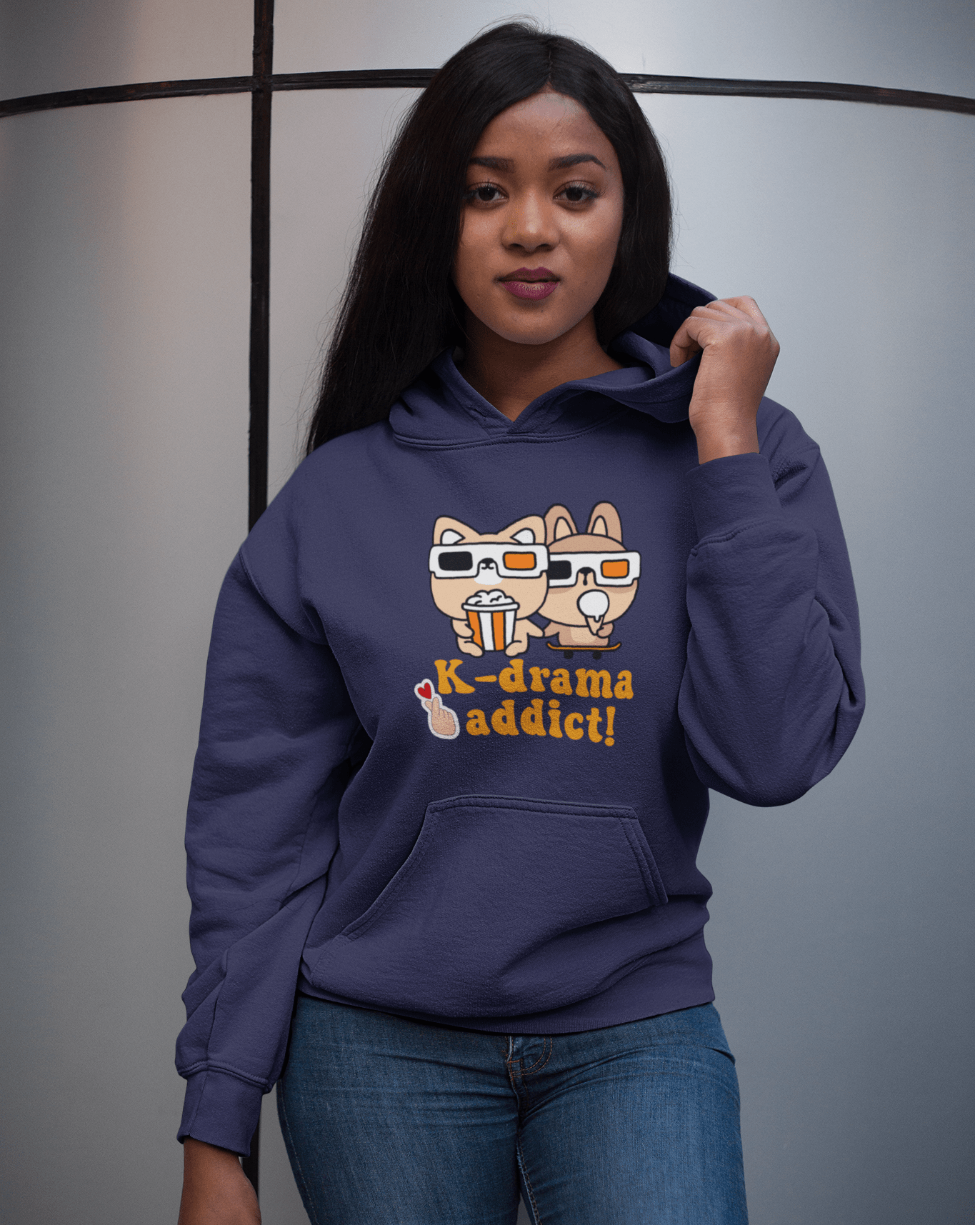 K-drama Addict Hoodie - Koral Dusk