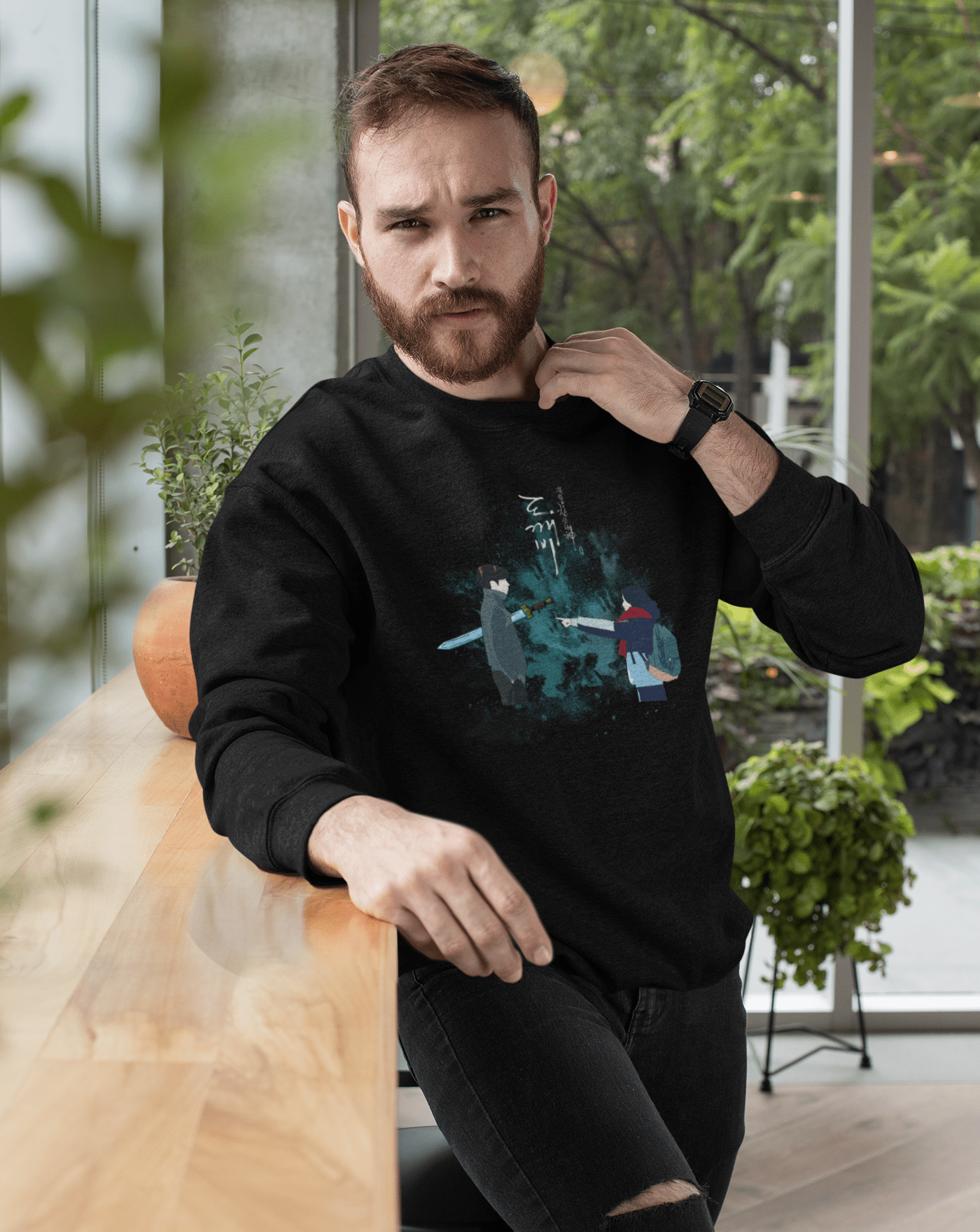 Hidden Sword Goblin Sweatshirt - Koral Dusk