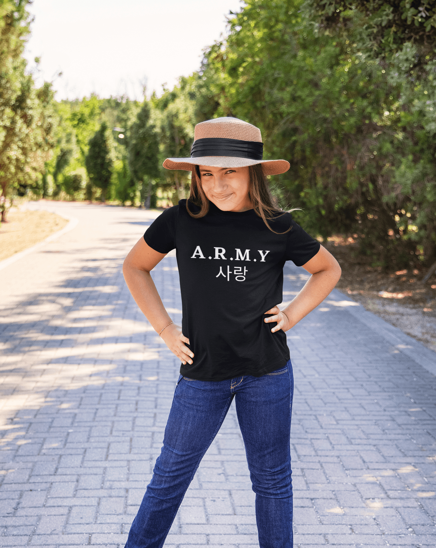 Army Kids T-shirt - Koral Dusk