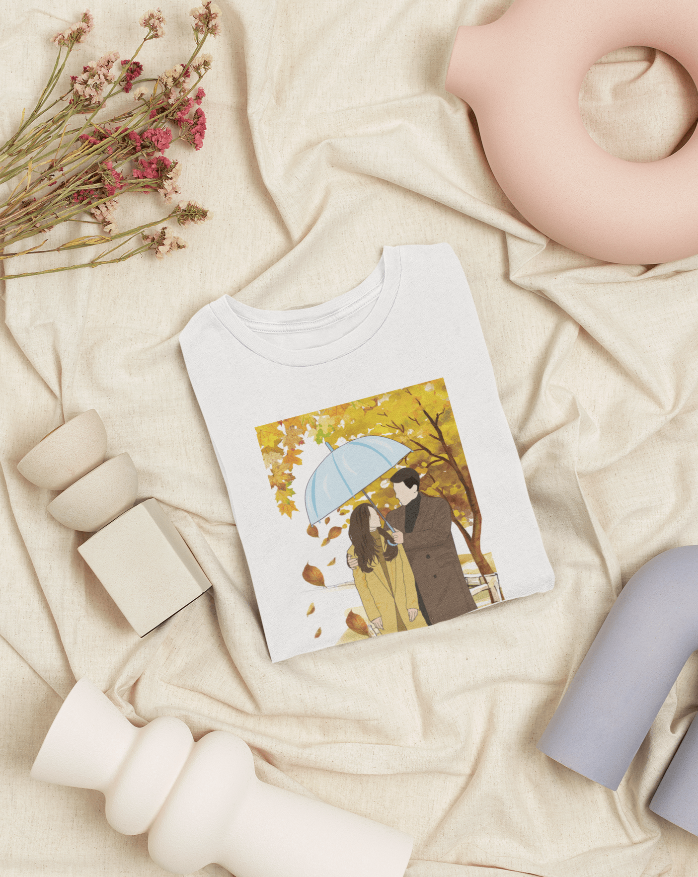 Umbrella of Fate T-shirt - Koral Dusk