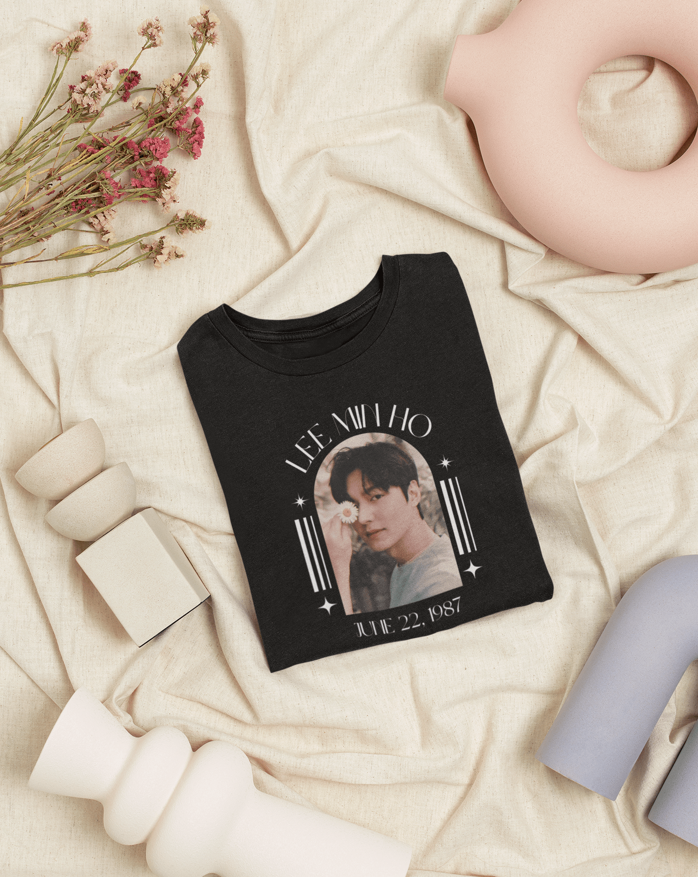 Lee Min Ho Aesthetics T-shirt - Koral Dusk
