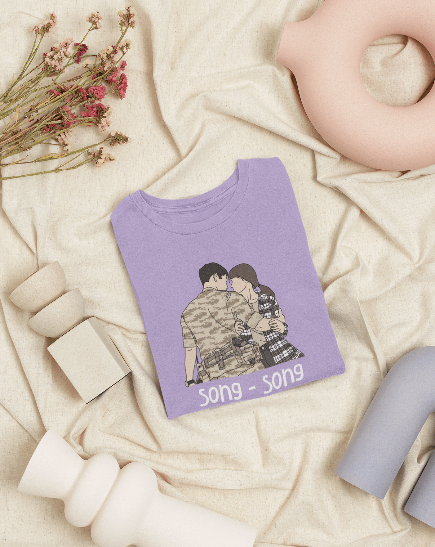 Song-Song Embrace T-shirt - Koral Dusk