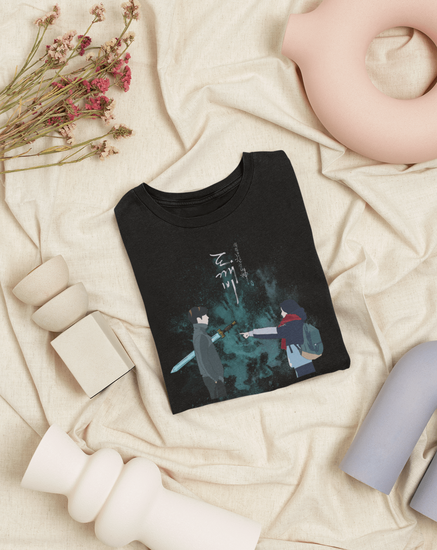 Hidden Sword Love T-shirt - Koral Dusk