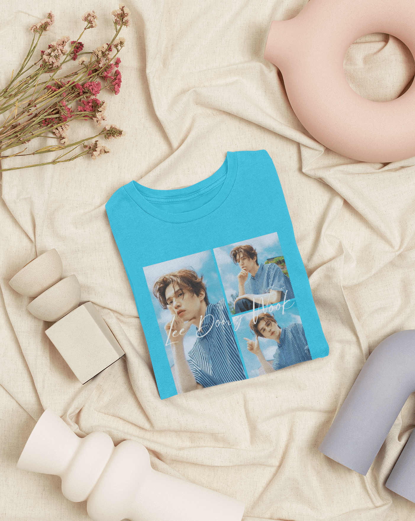 Lee Dong Wook T-shirt - Koral Dusk