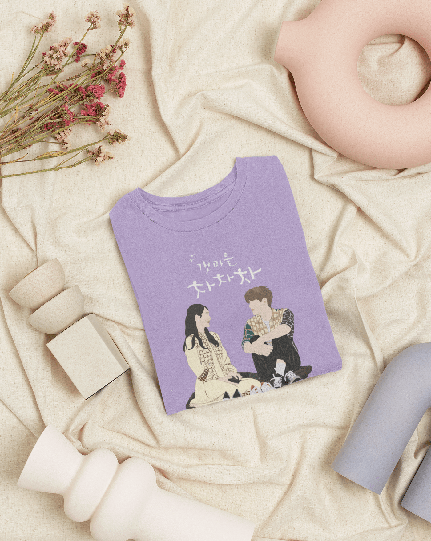 Life In Pairs T-shirt - Koral Dusk