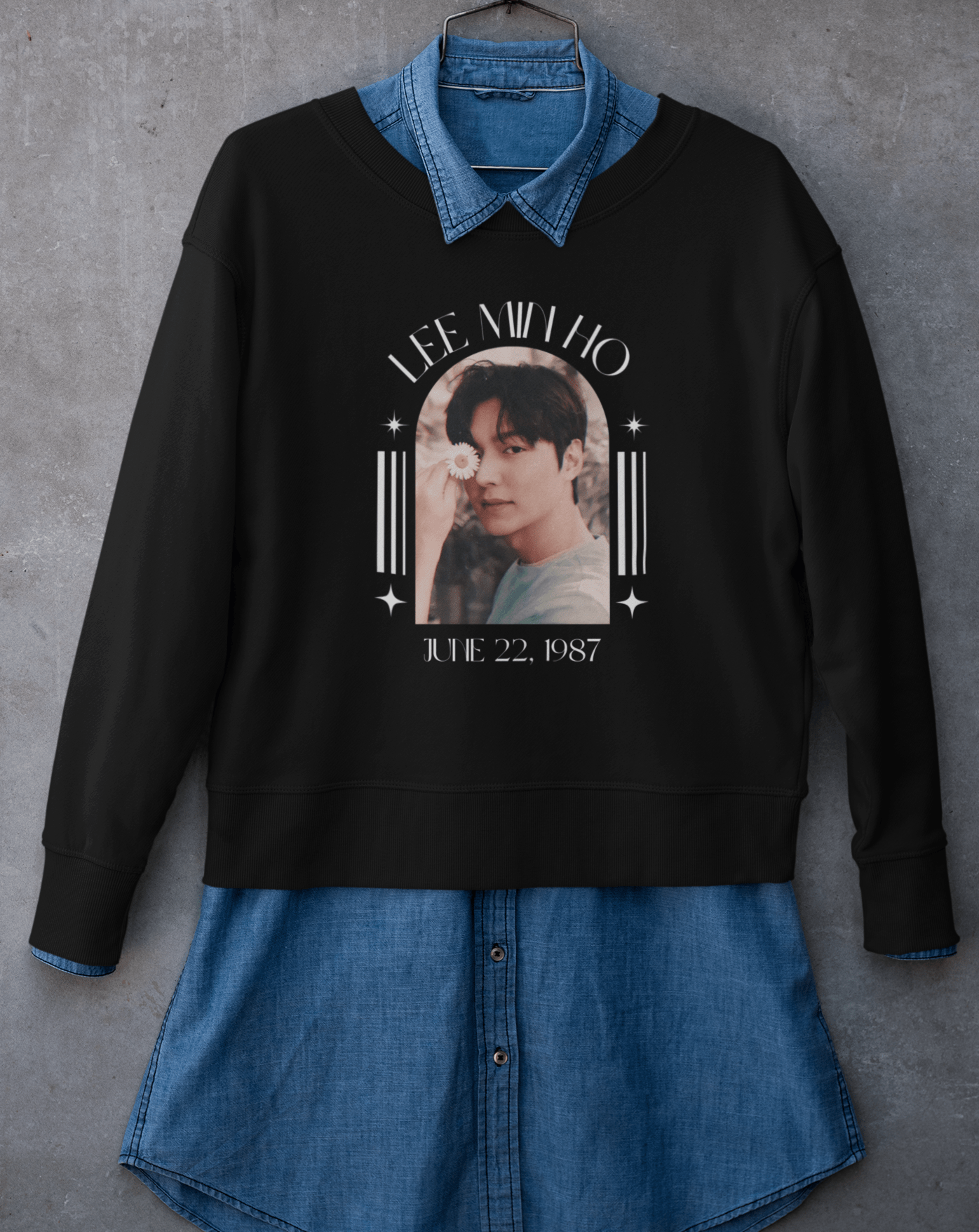 Lee Min Ho Aesthetics Sweatshirt - Koral Dusk