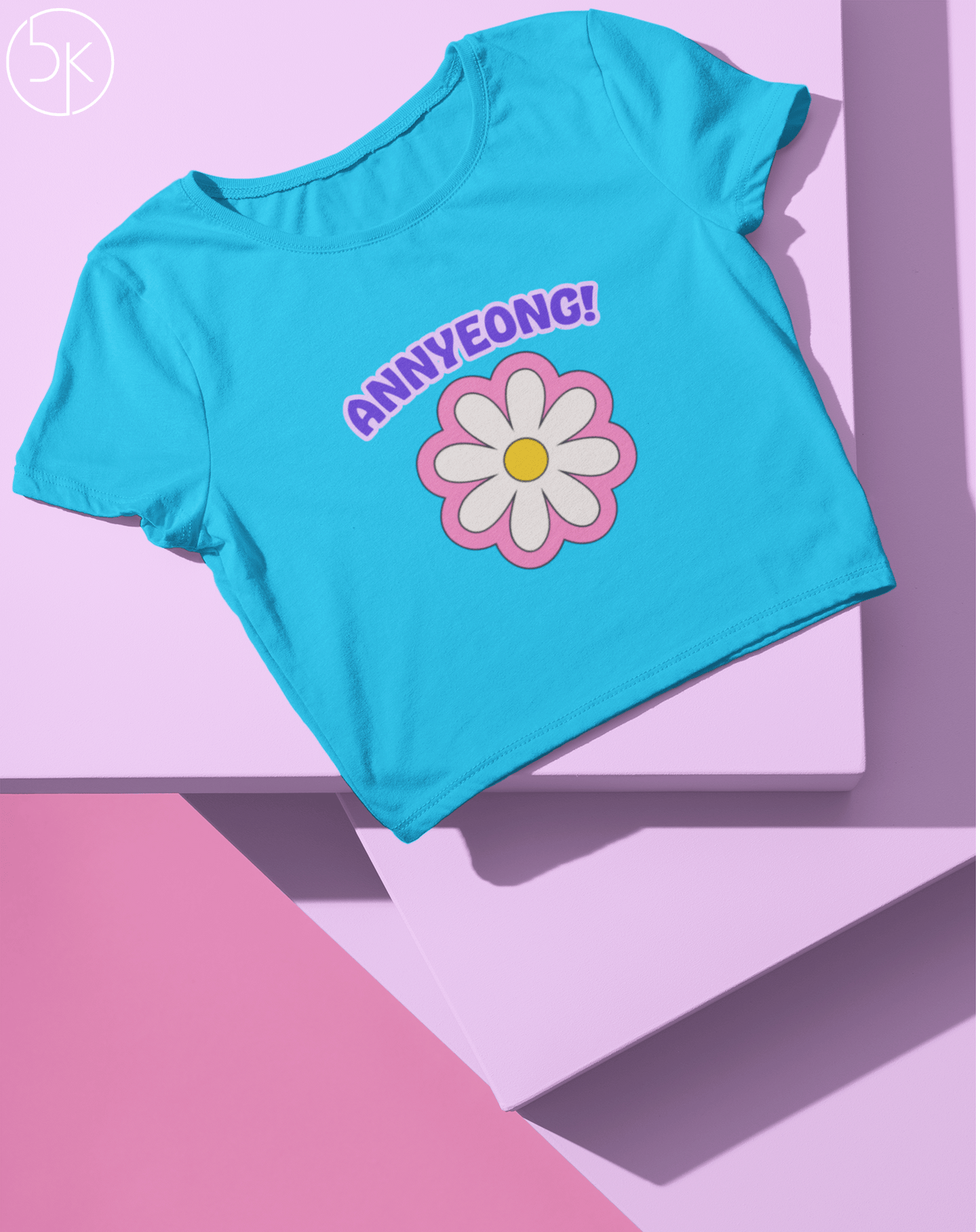 Annyeong Crop Tee - Koral Dusk