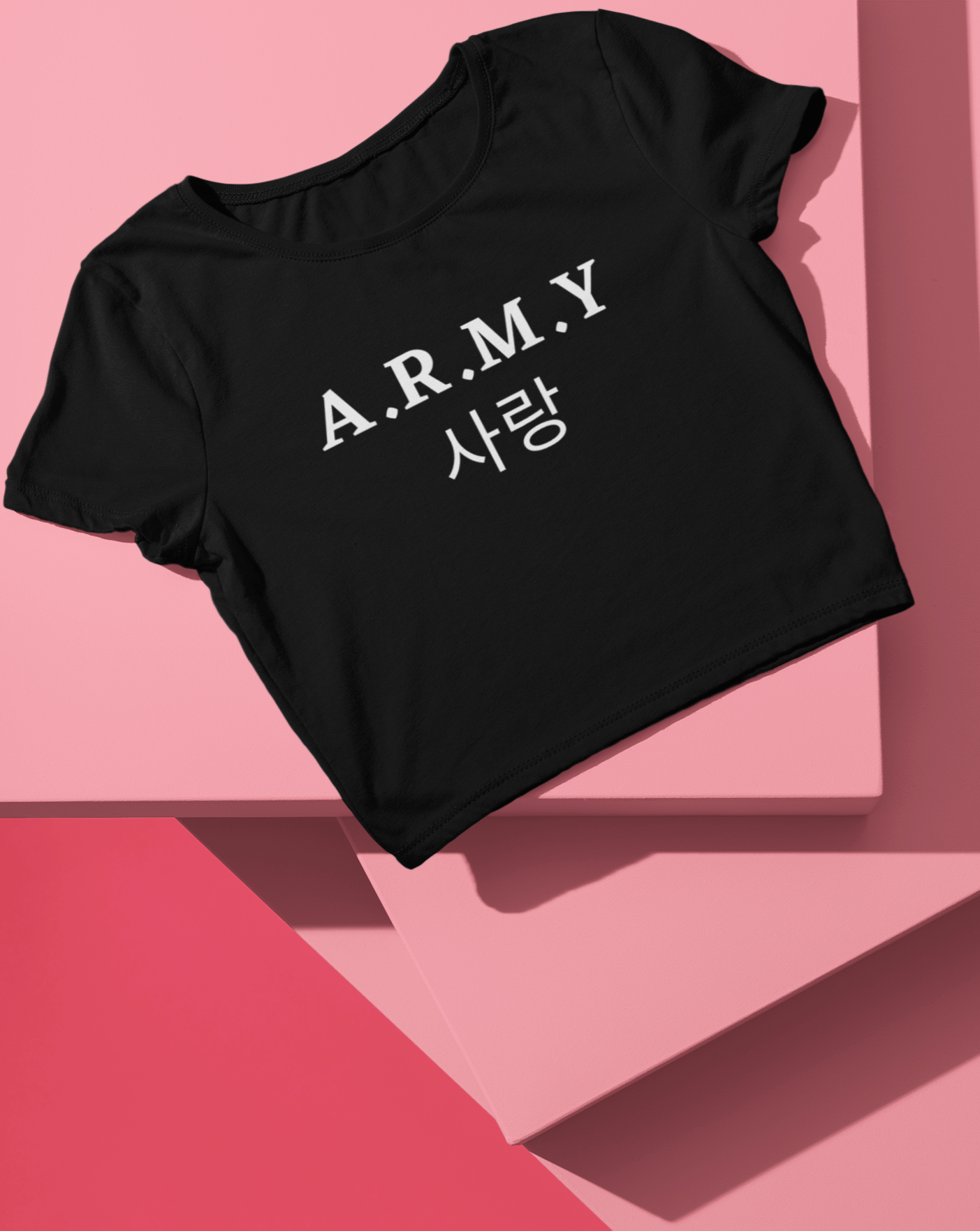 Army Crop Tee - Koral Dusk