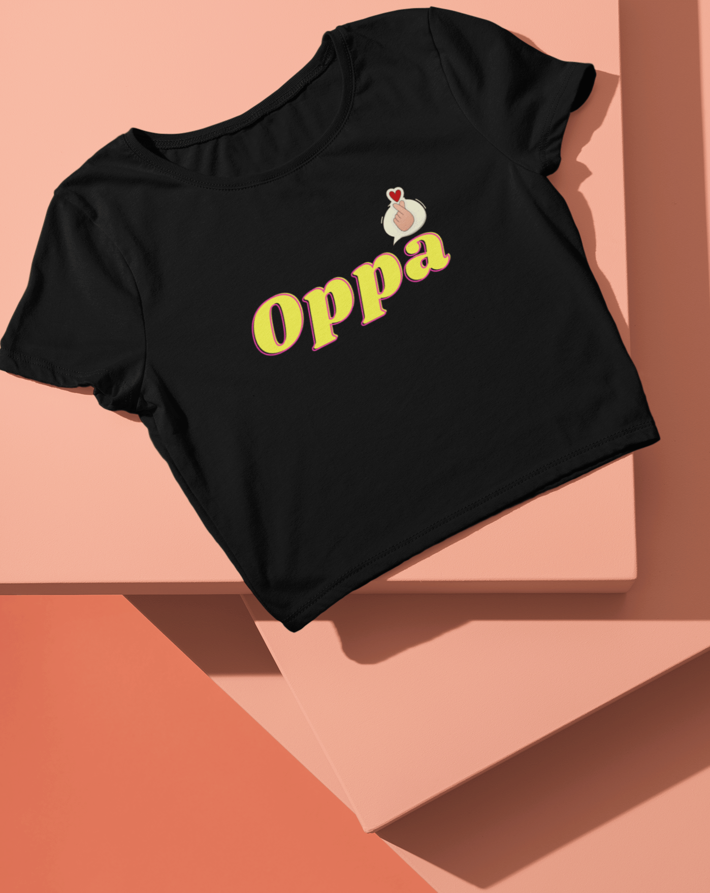 Oppa Crop Tee - Koral Dusk