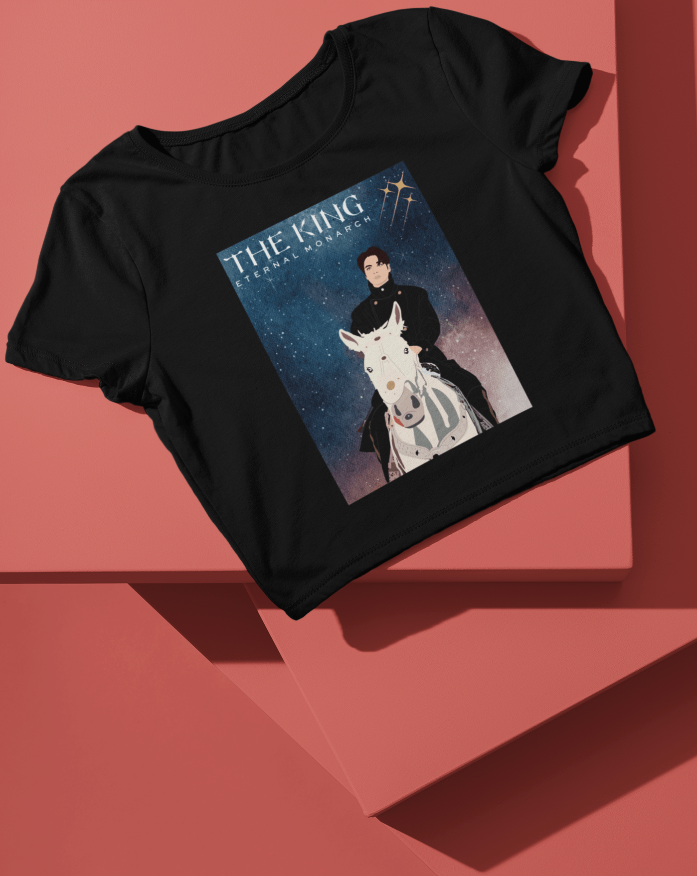 Beyond The Portal Crop T-shirt - Koral Dusk