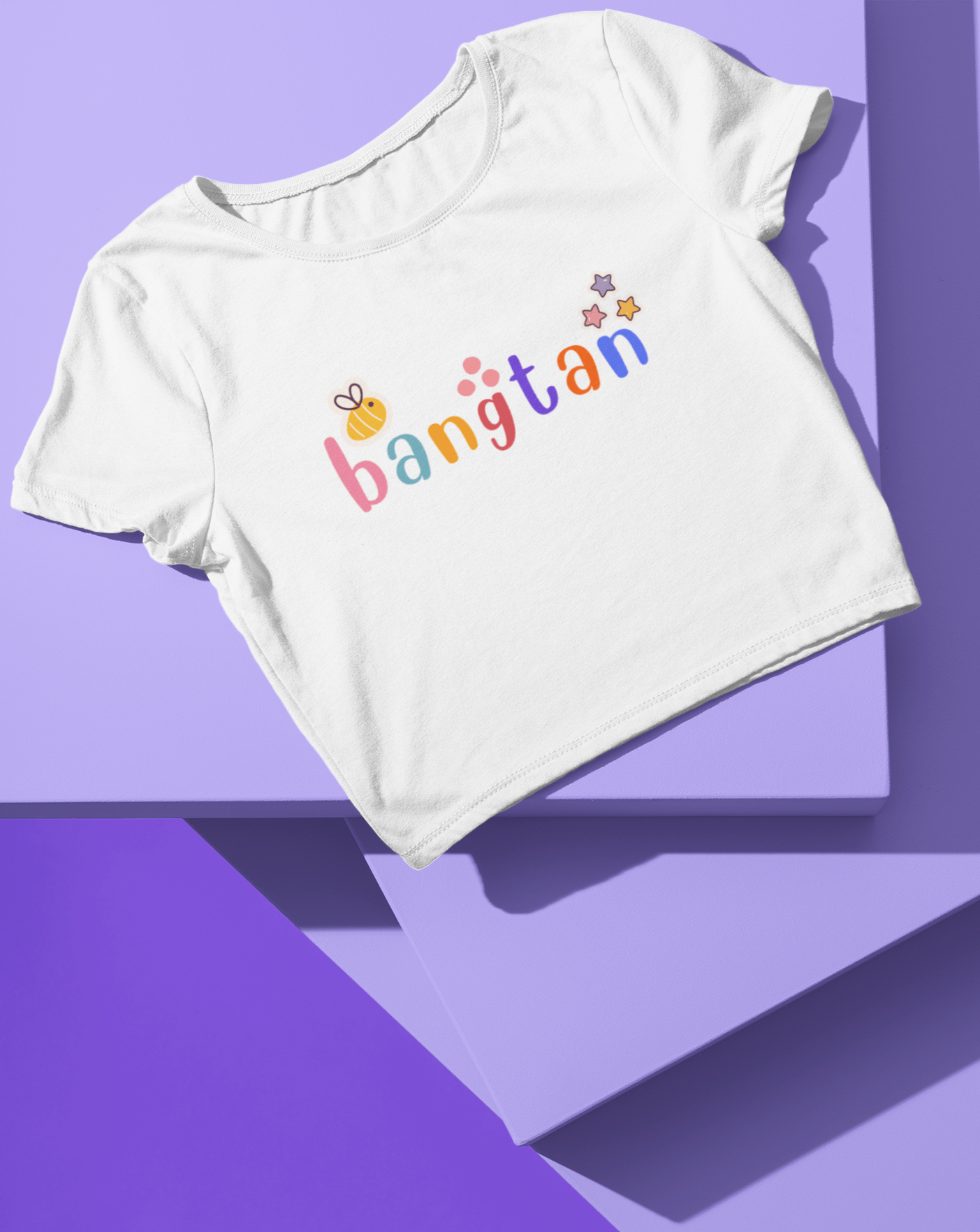 Bangtan Crop Tee - Koral Dusk