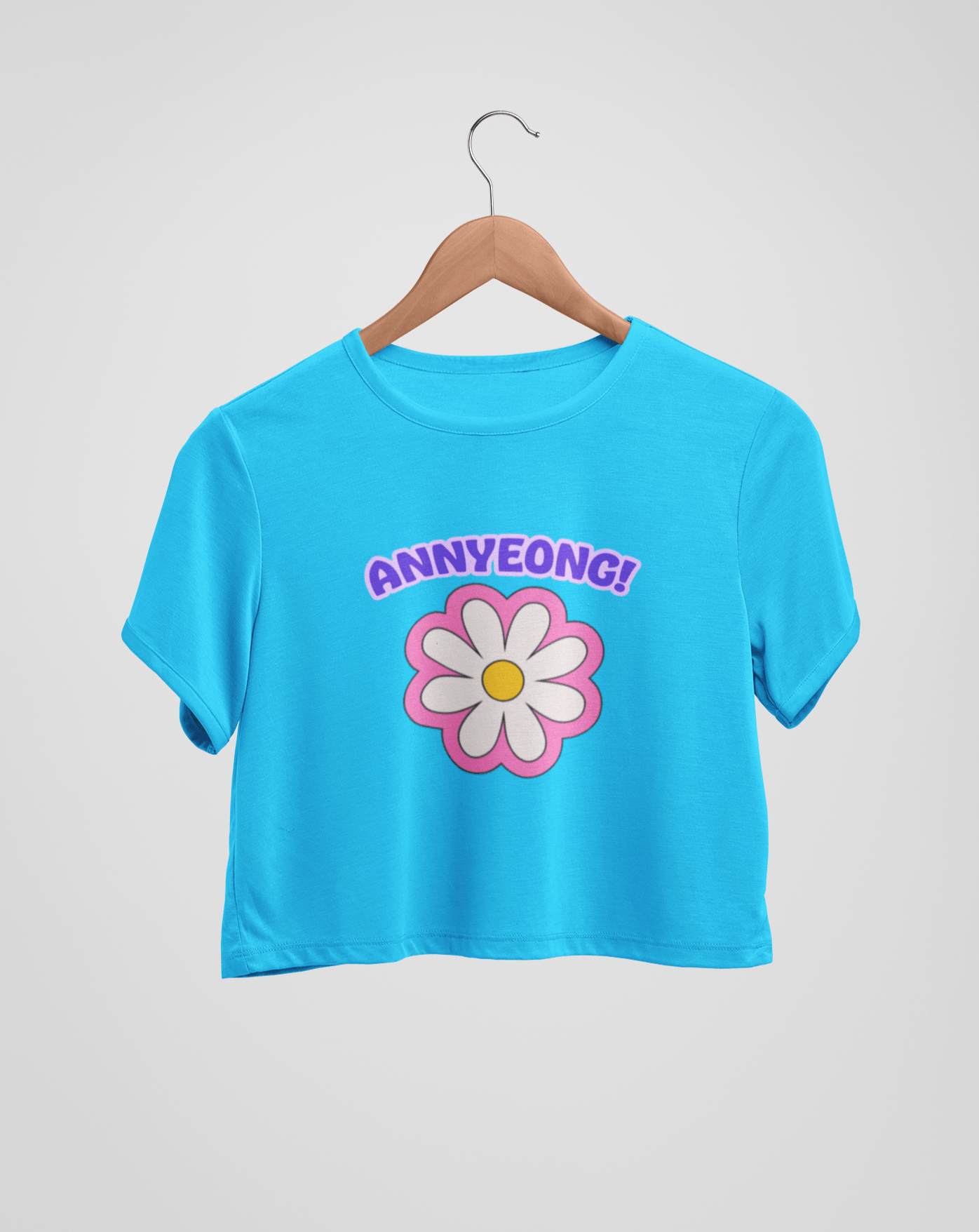 Annyeong Crop Tee - Koral Dusk