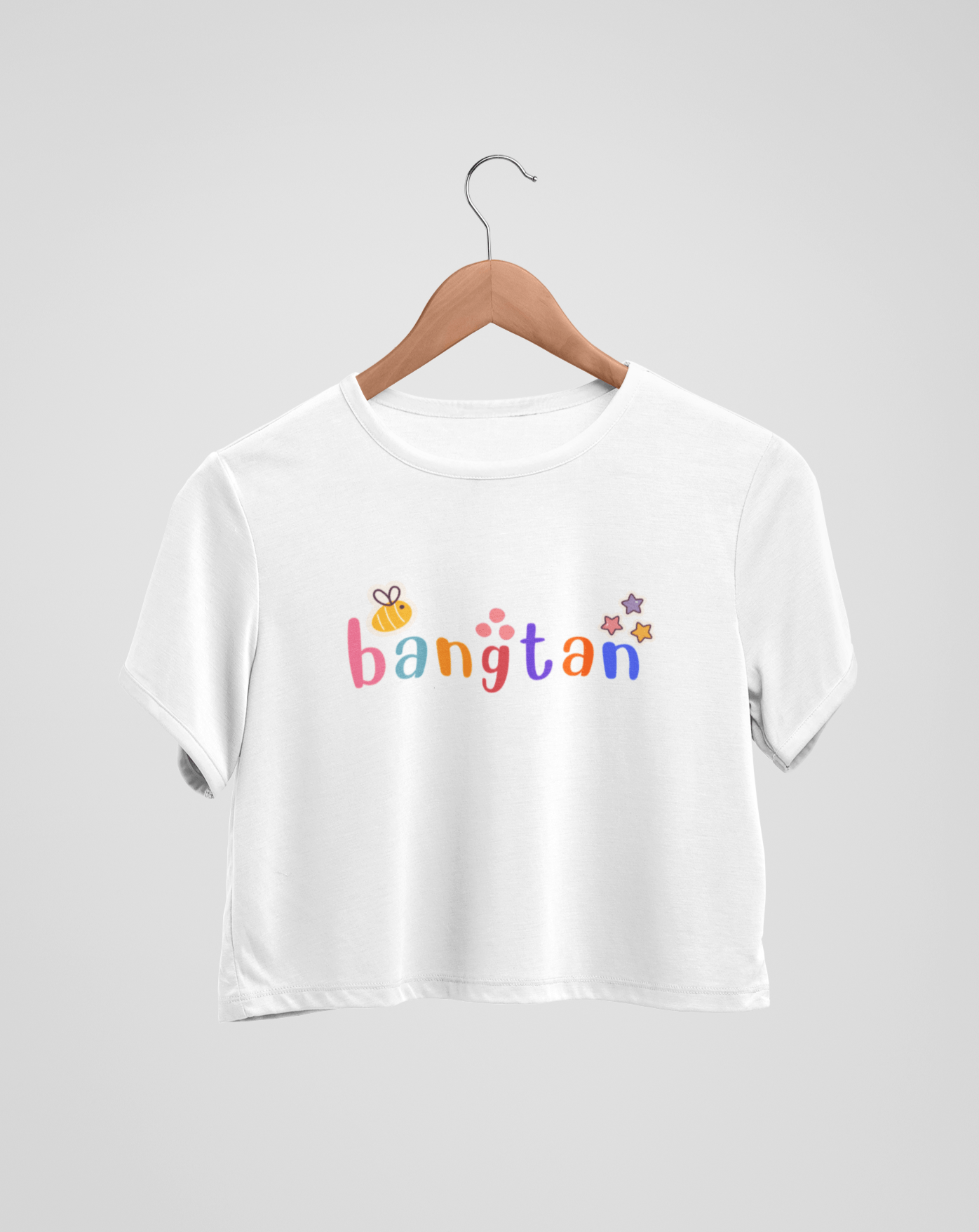 Bangtan Crop Tee - Koral Dusk