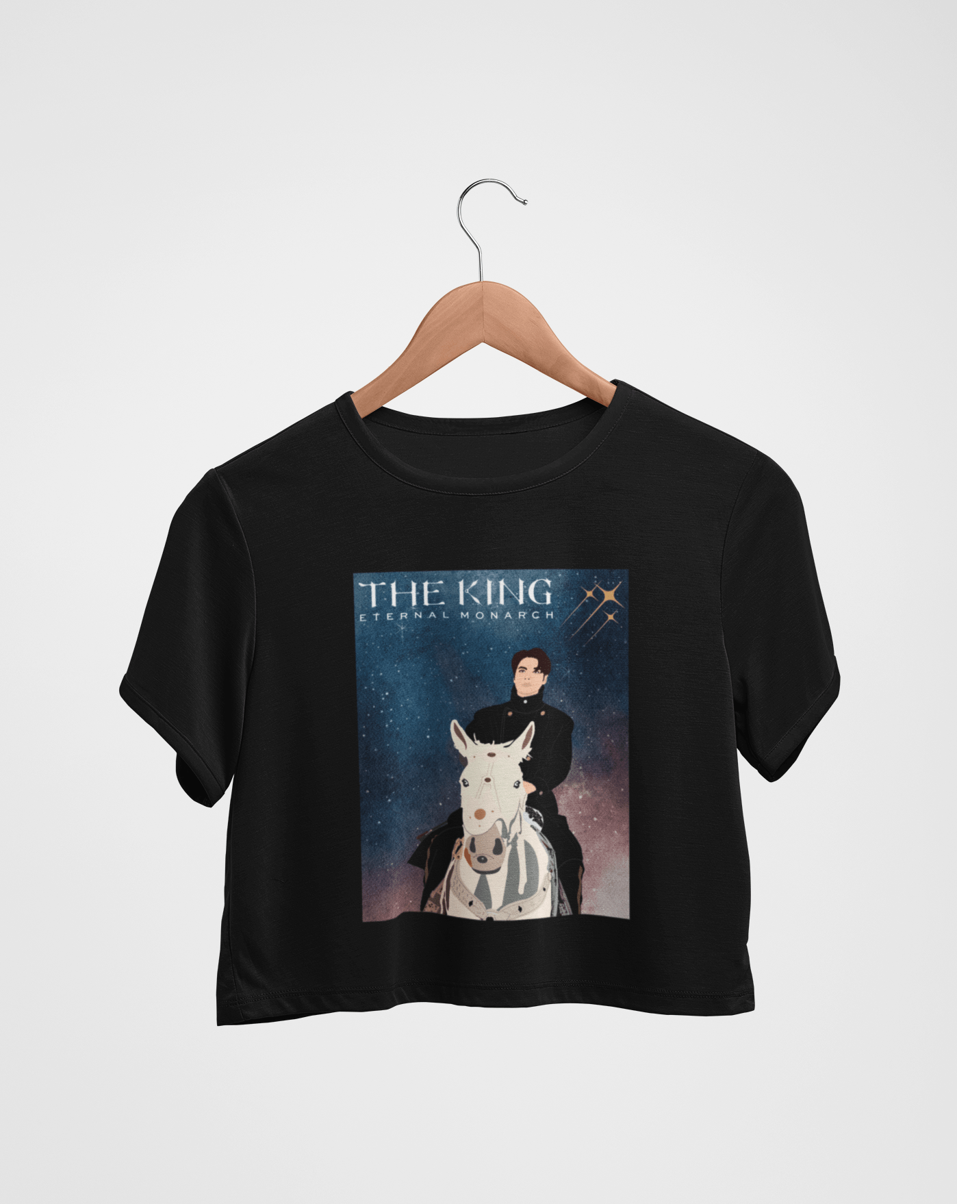 Beyond The Portal Crop T-shirt - Koral Dusk