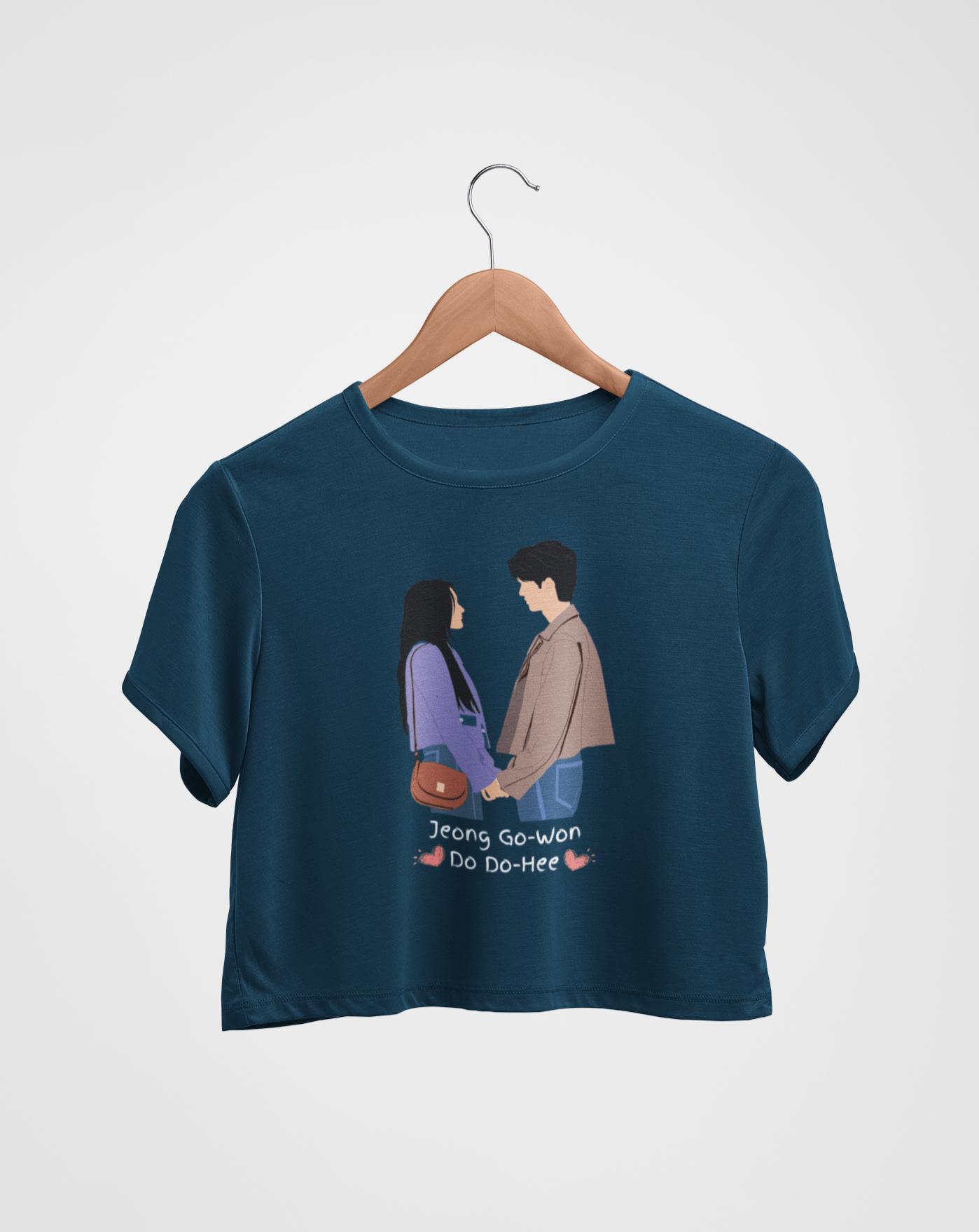 Gu-Won & Do Do-Hee Crop T-shirt - Koral Dusk