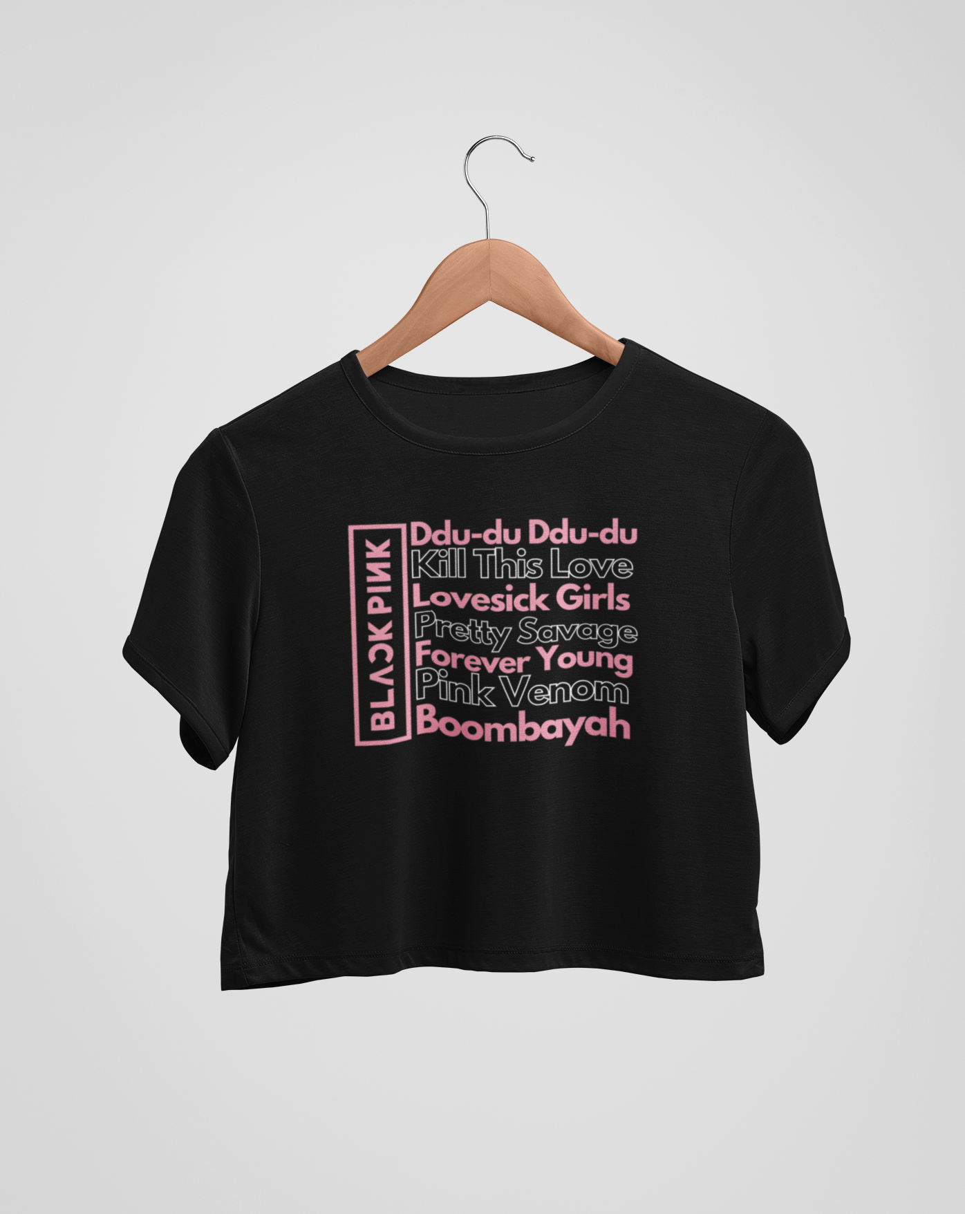 BLACKPINK Anthem Crop Tee - Koral Dusk