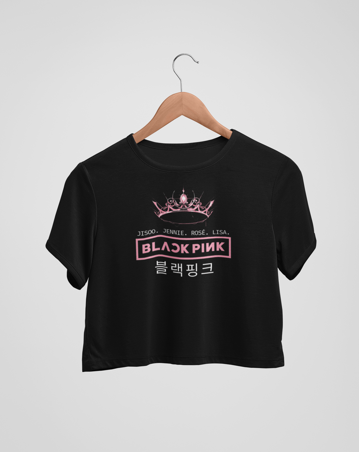 BLACKPINK Royalty Crop Tee - Koral Dusk