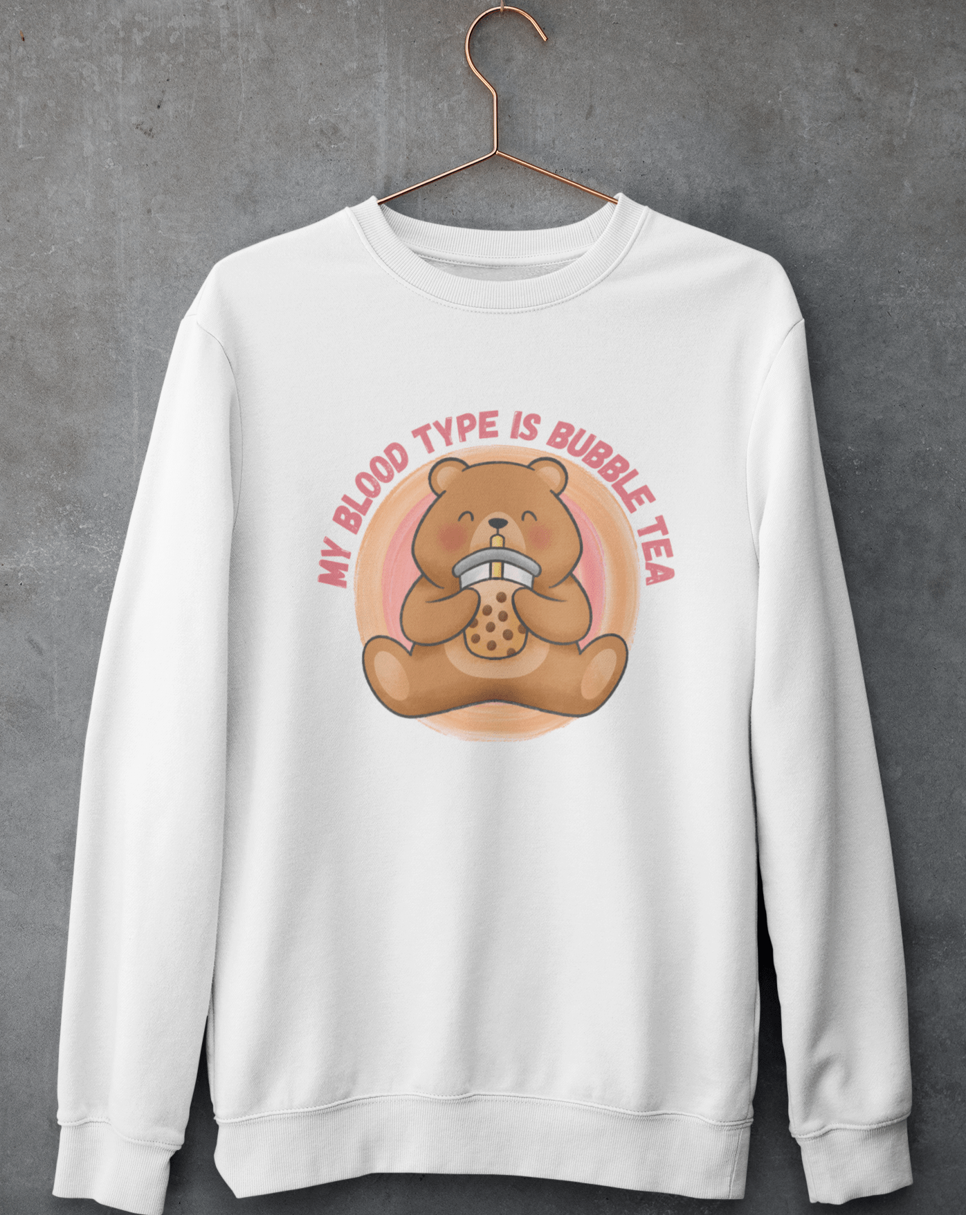 Bubble Tea Swetashirt - Koral Dusk