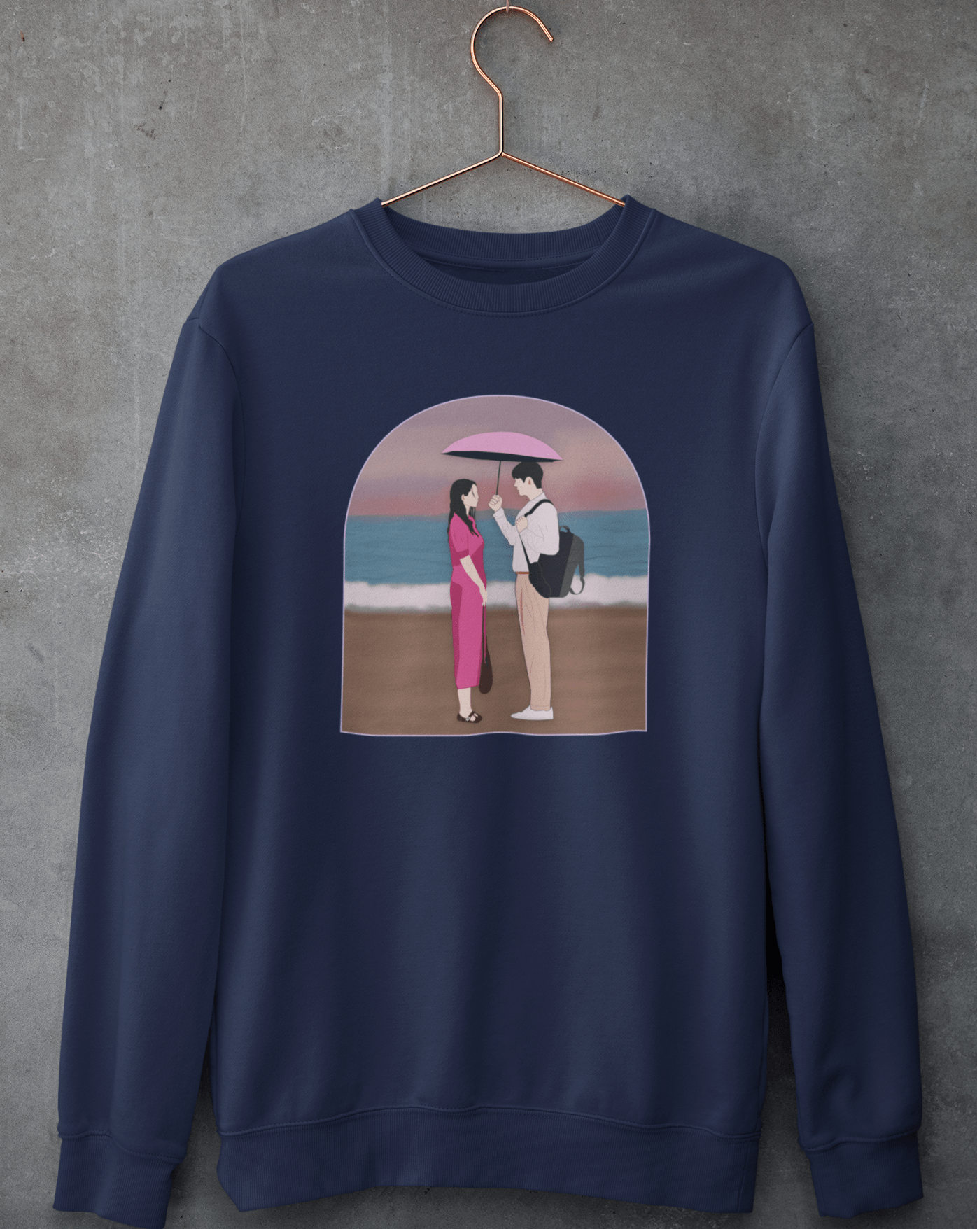 Embrace the Rain Sweatshirt - Koral Dusk