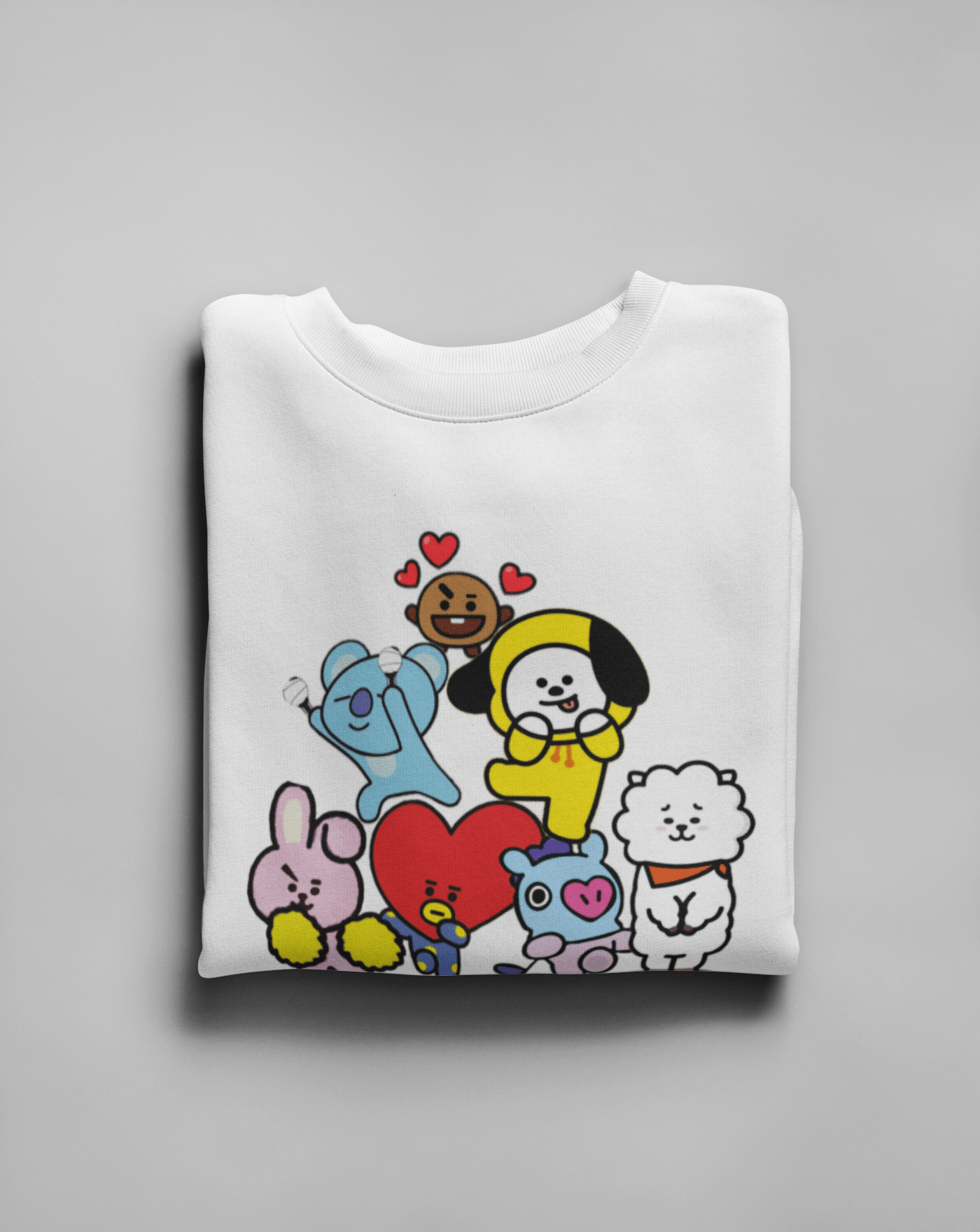 BTS BT21 Cute Sweatshirt - Koral Dusk