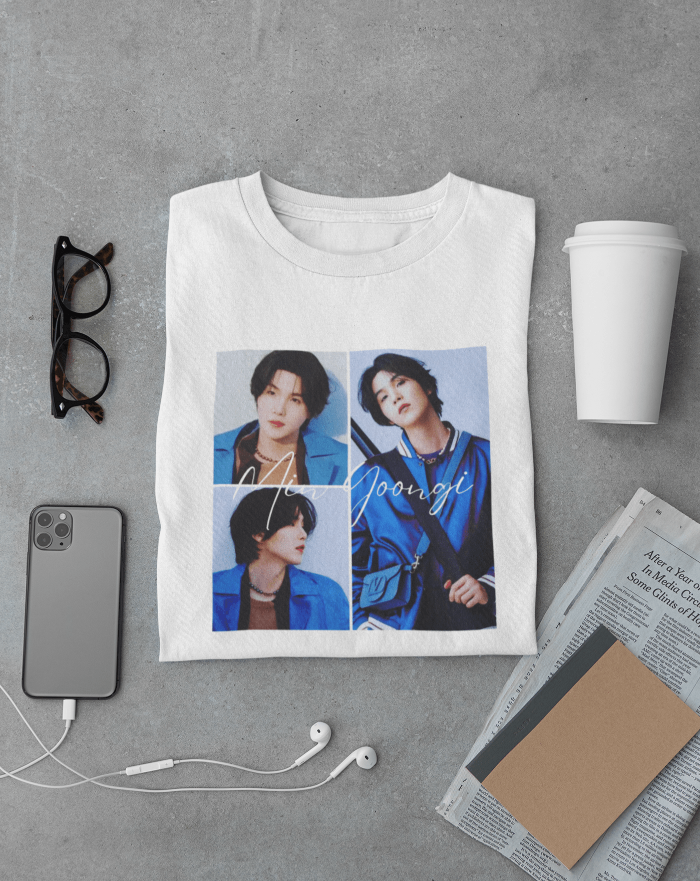Min Yoongi - Suga's Swagger T-shirt - Koral Dusk