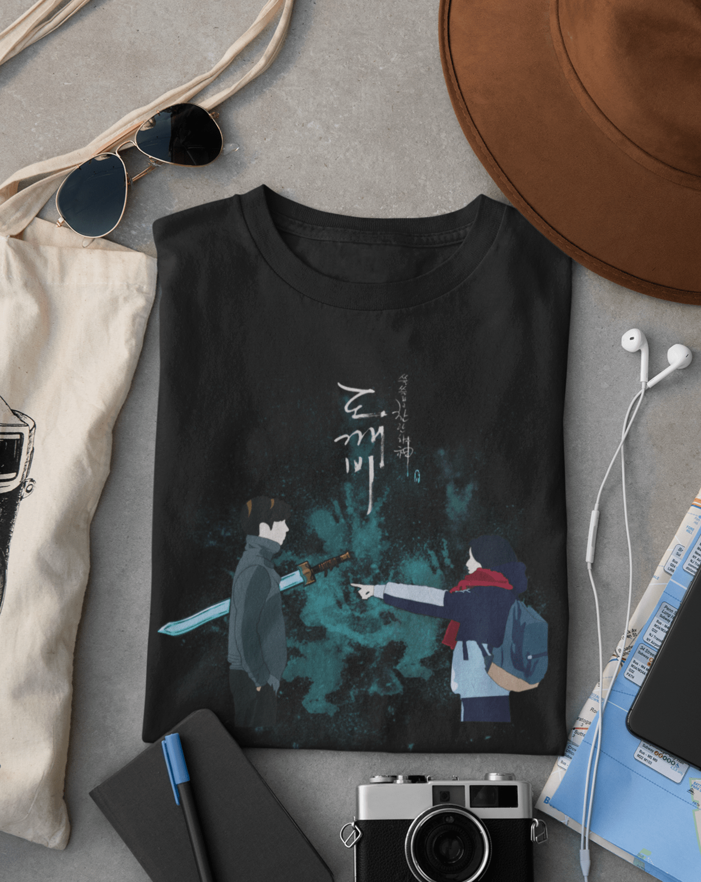 Hidden Sword Love T-shirt - Koral Dusk