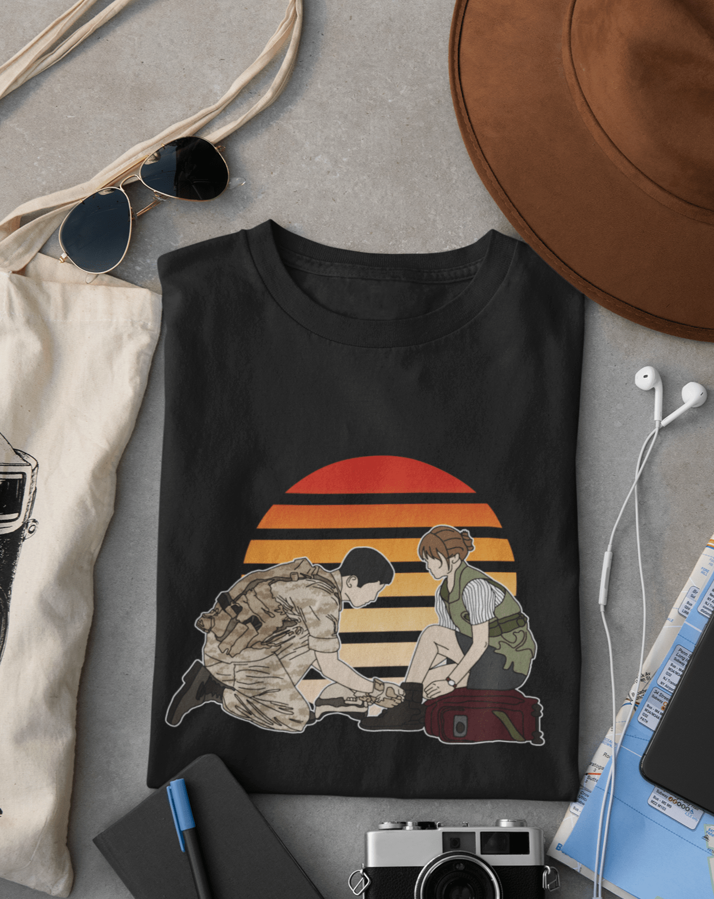 Heartfelt Gesture T-shirt - Koral Dusk