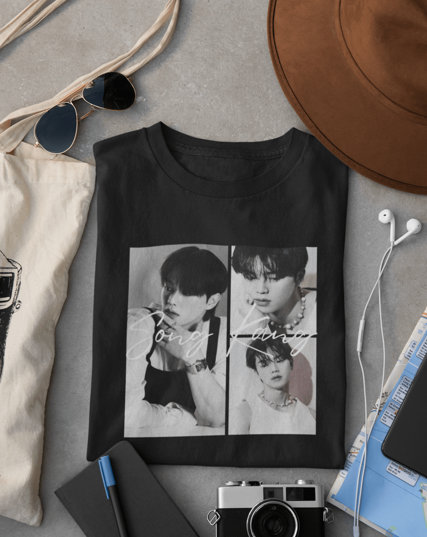 Song Kang T-shirt - Koral Dusk